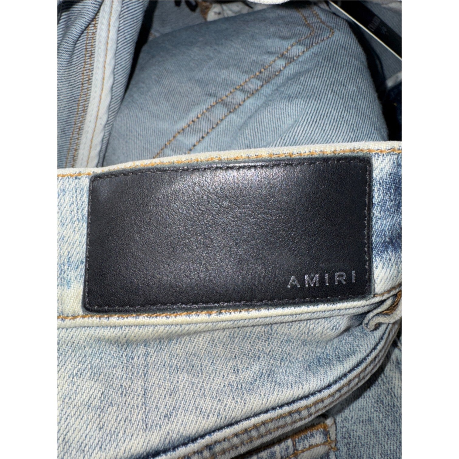 Amiri Side Logo Vintage Wash & Pink Jeans