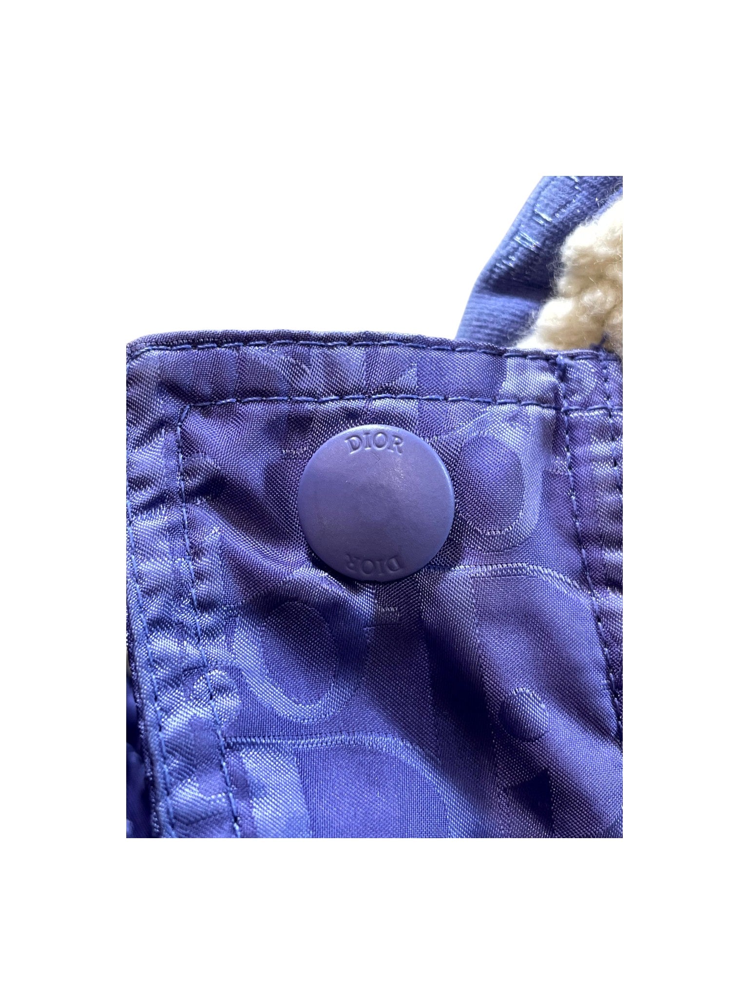 Dior "Oblique Sherpa Fleece" Purple Jacket