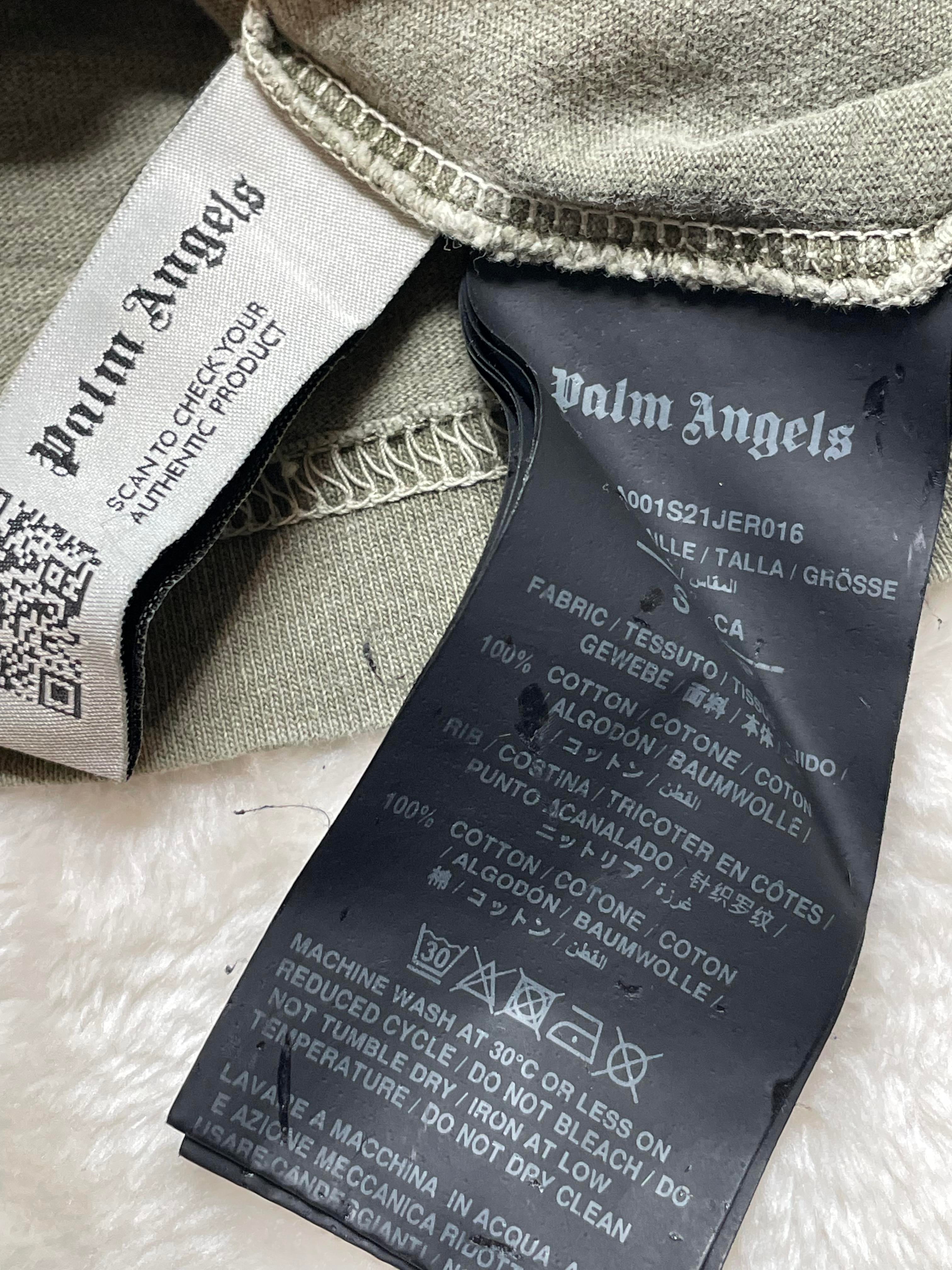 Palm Angels Olive Teddy Tee