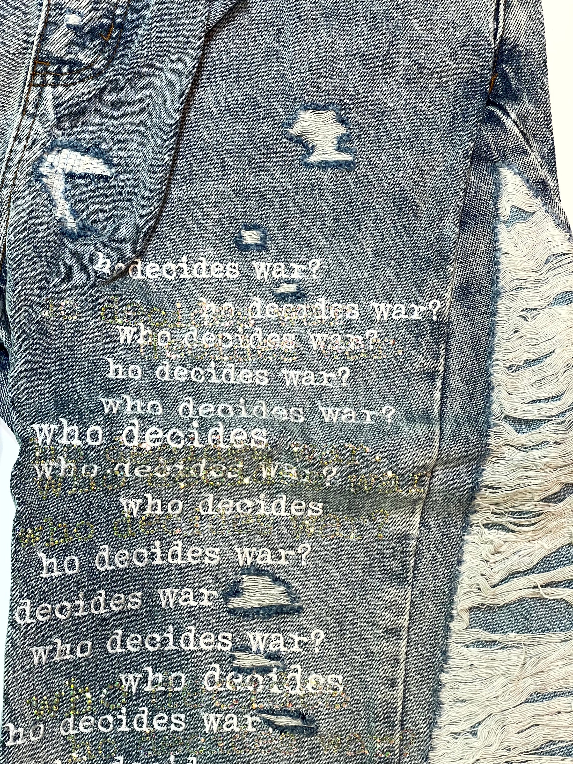 WDW Ultra Flare Scripture Denim Light Wash Jeans