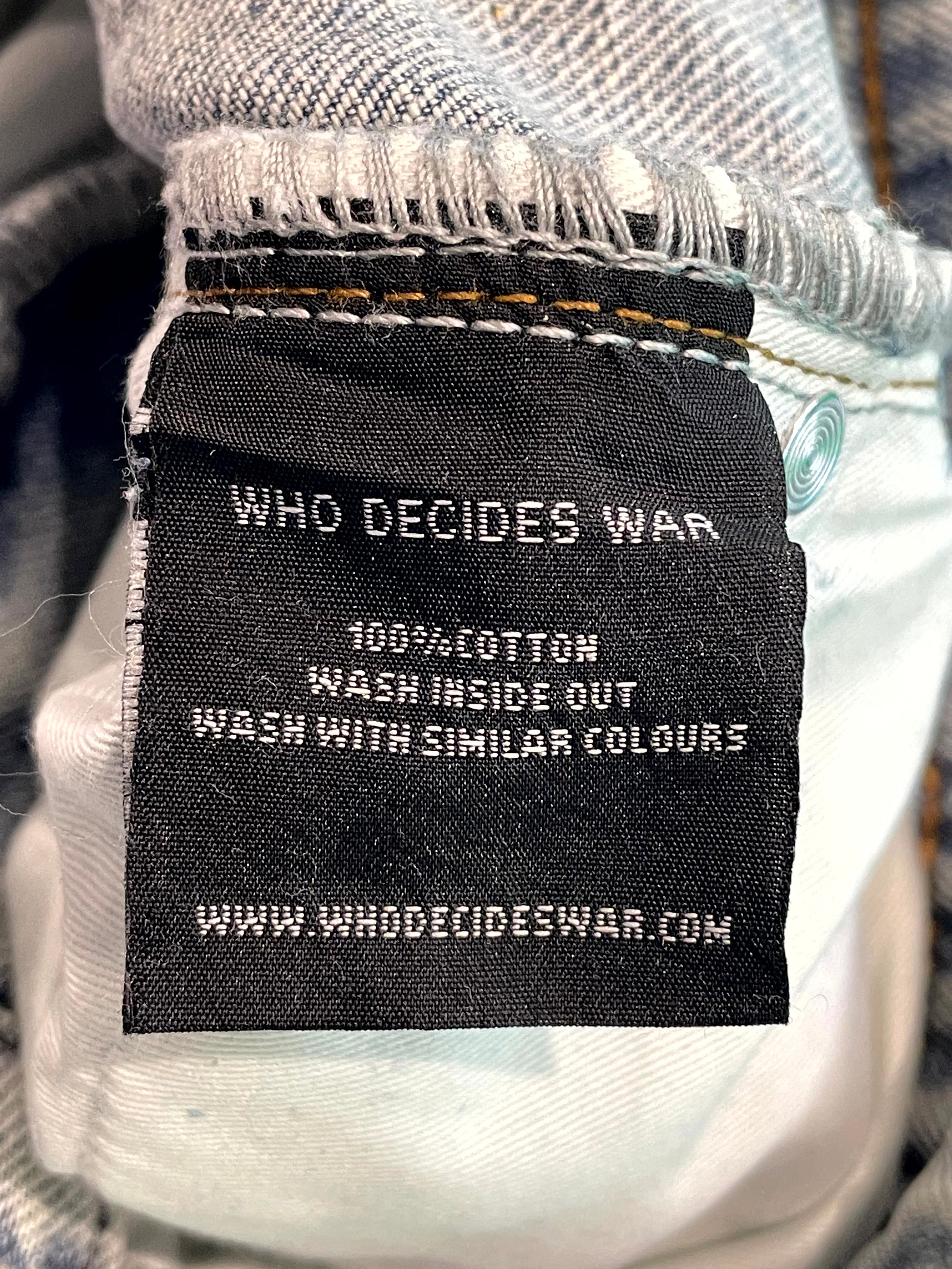 WDW Ultra Flare Scripture Denim Light Wash Jeans