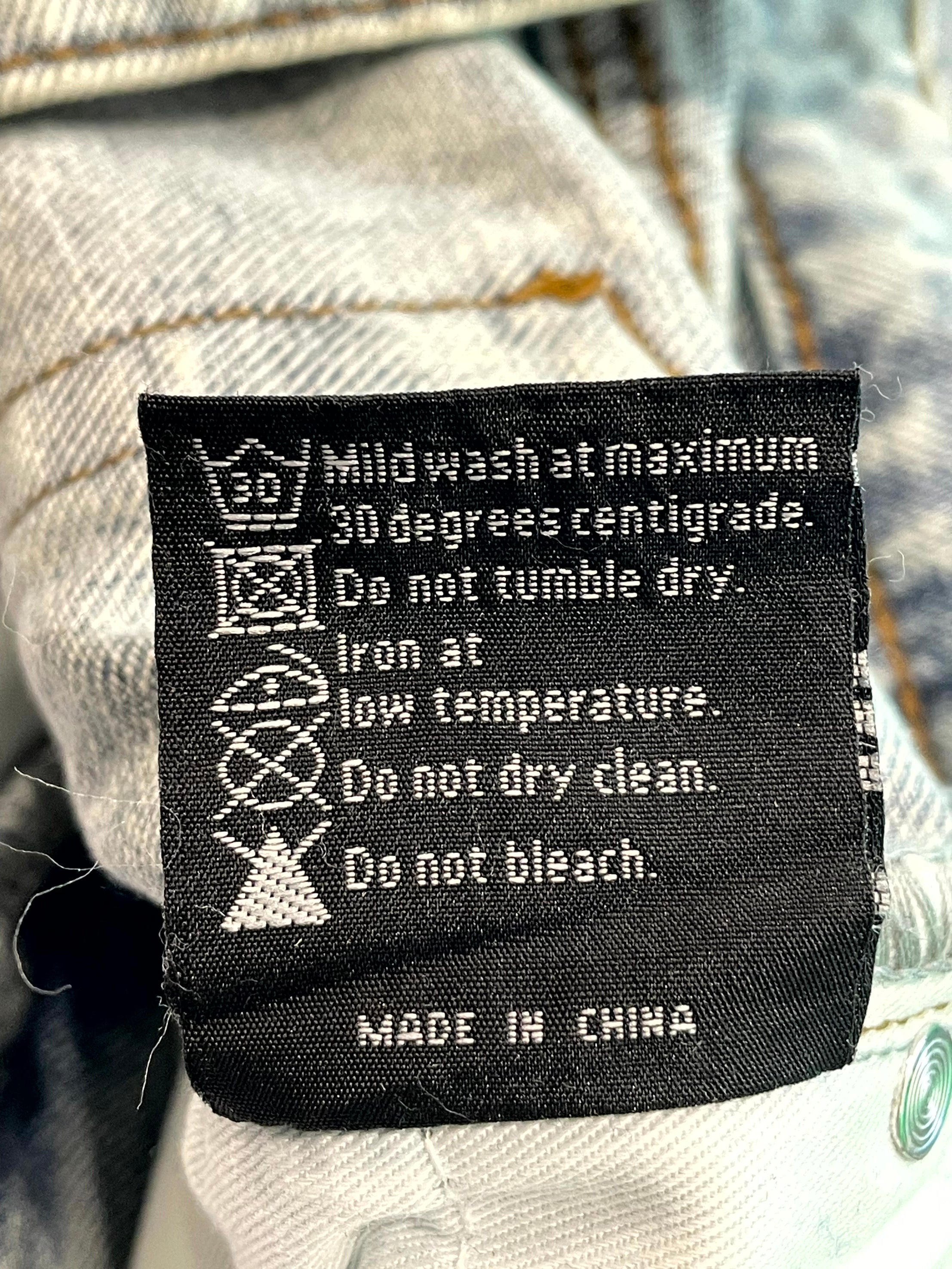 WDW Ultra Flare Scripture Denim Light Wash Jeans