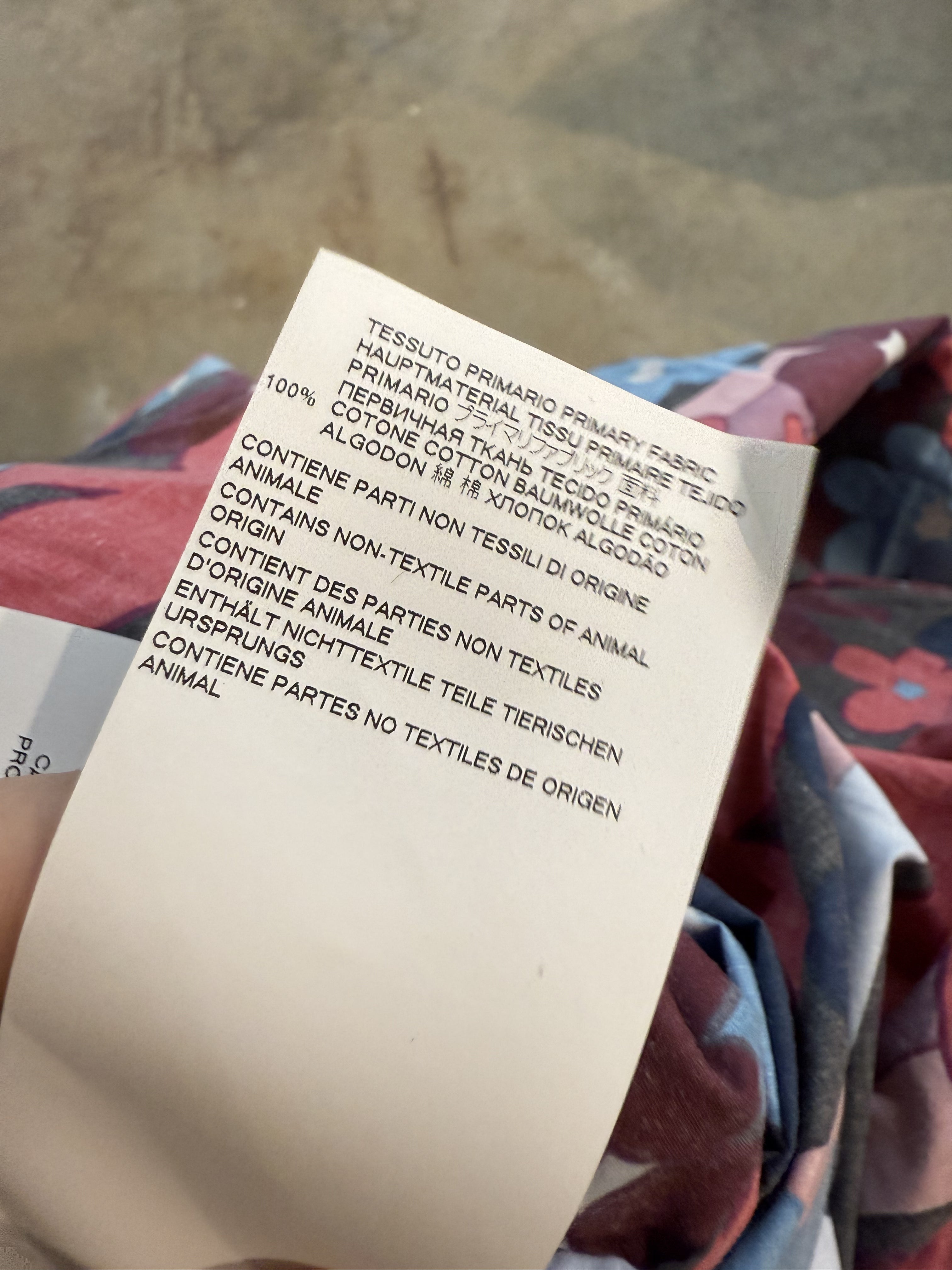 Marni Button Up Blue Red Used 46 (Medium)