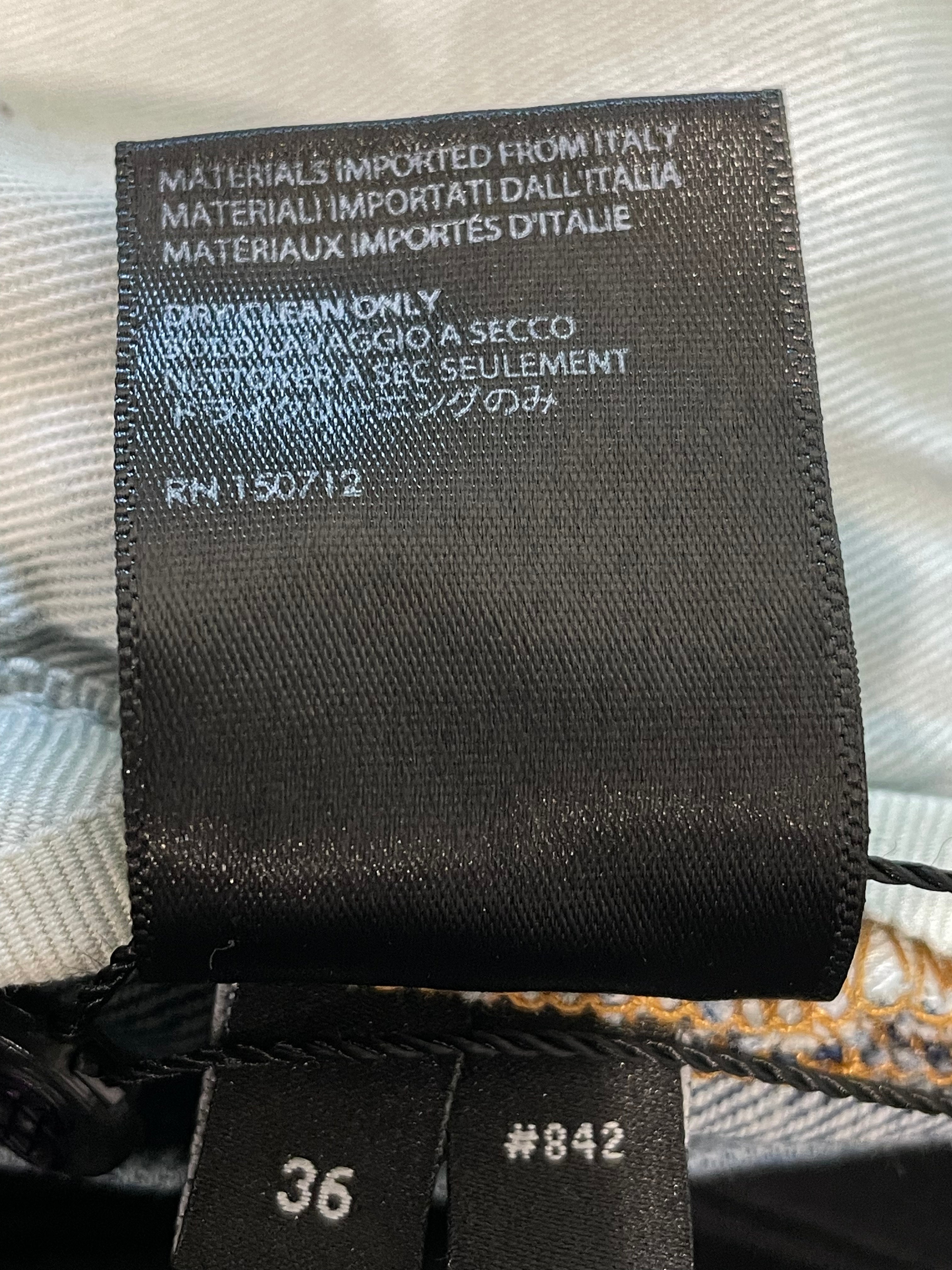 Amiri Light Wash White Stripe Blue Jeans