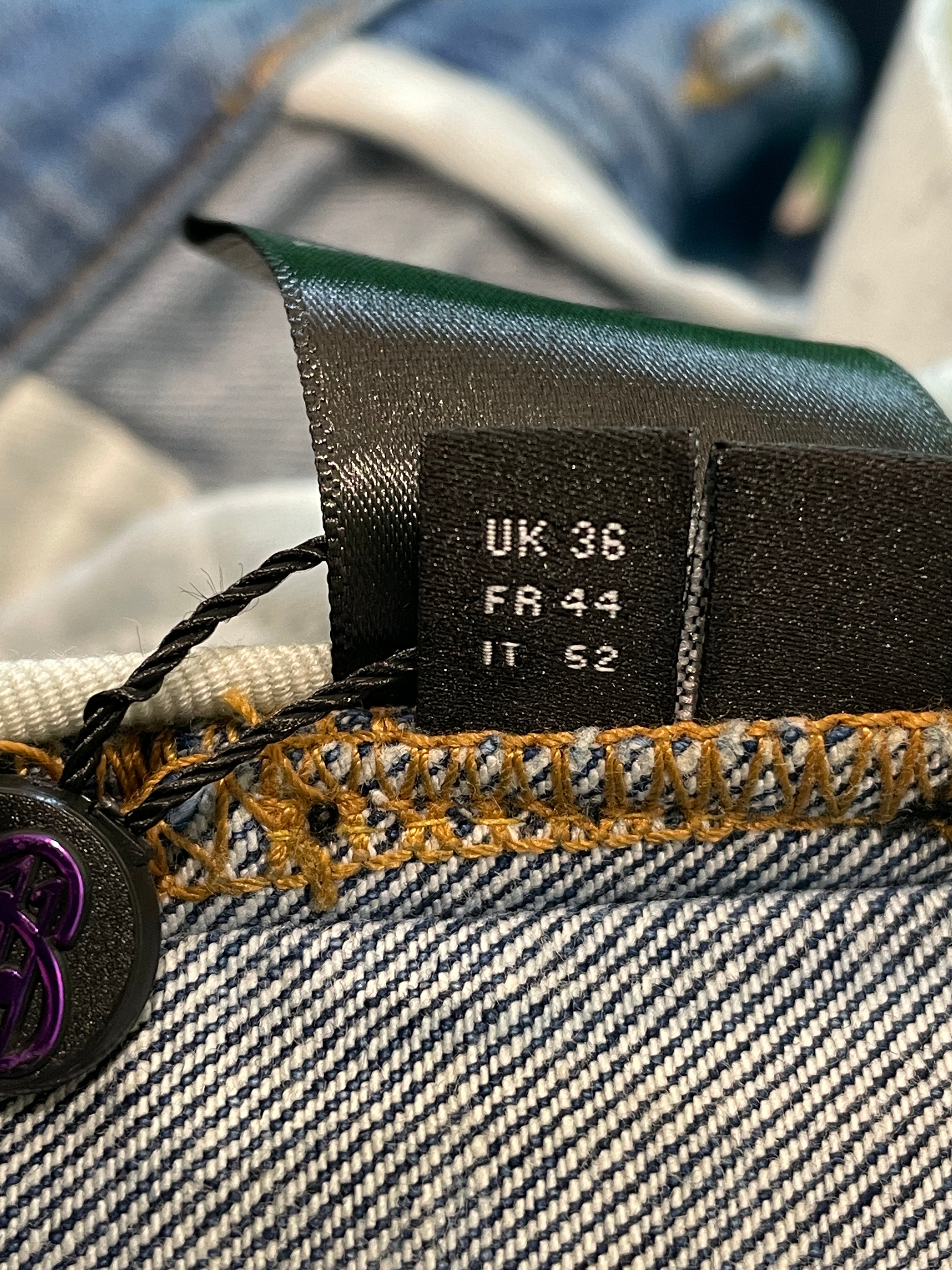 Amiri Light Wash White Stripe Blue Jeans