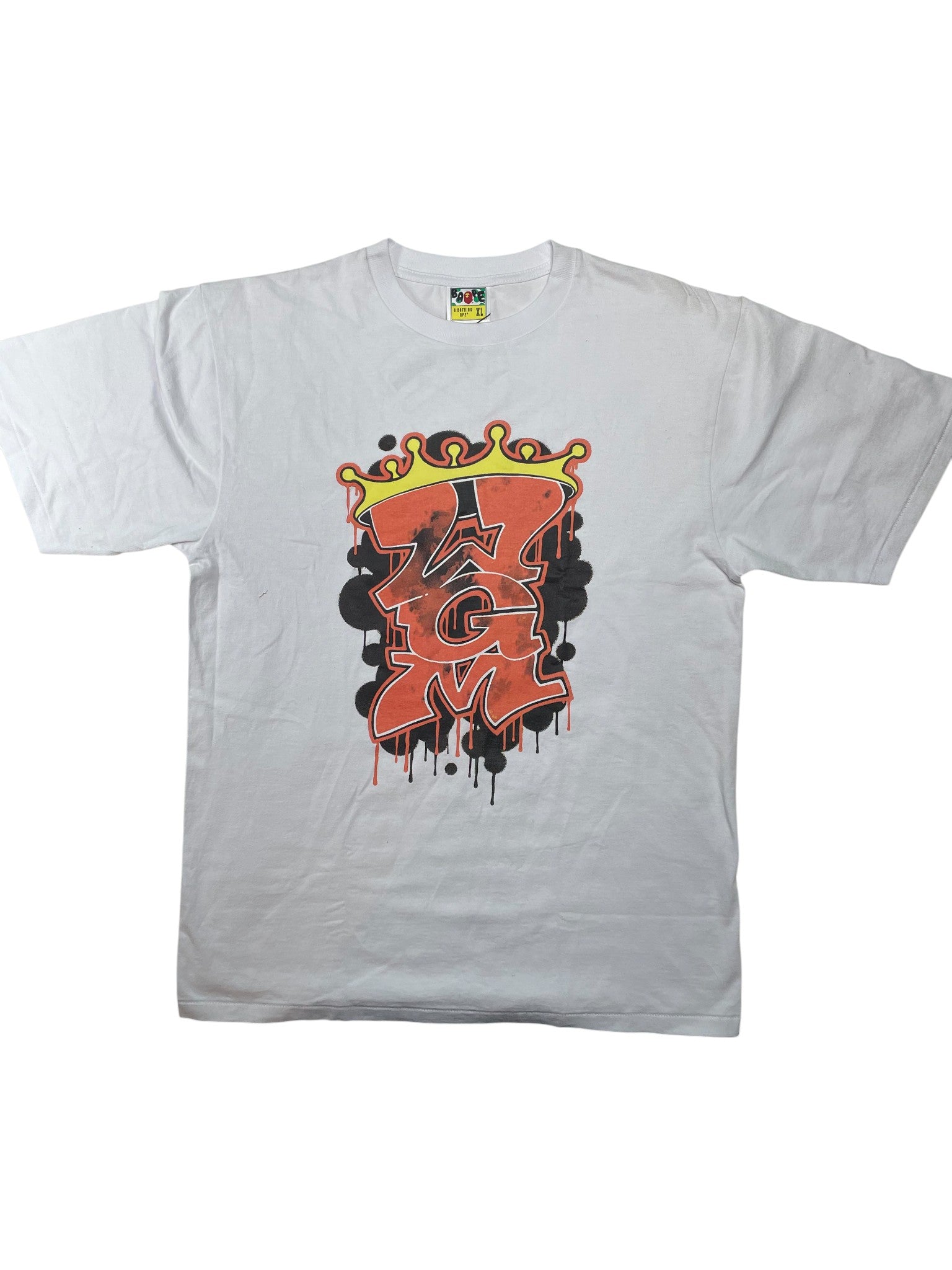 BAPE 'Crowned WGM' White Tee