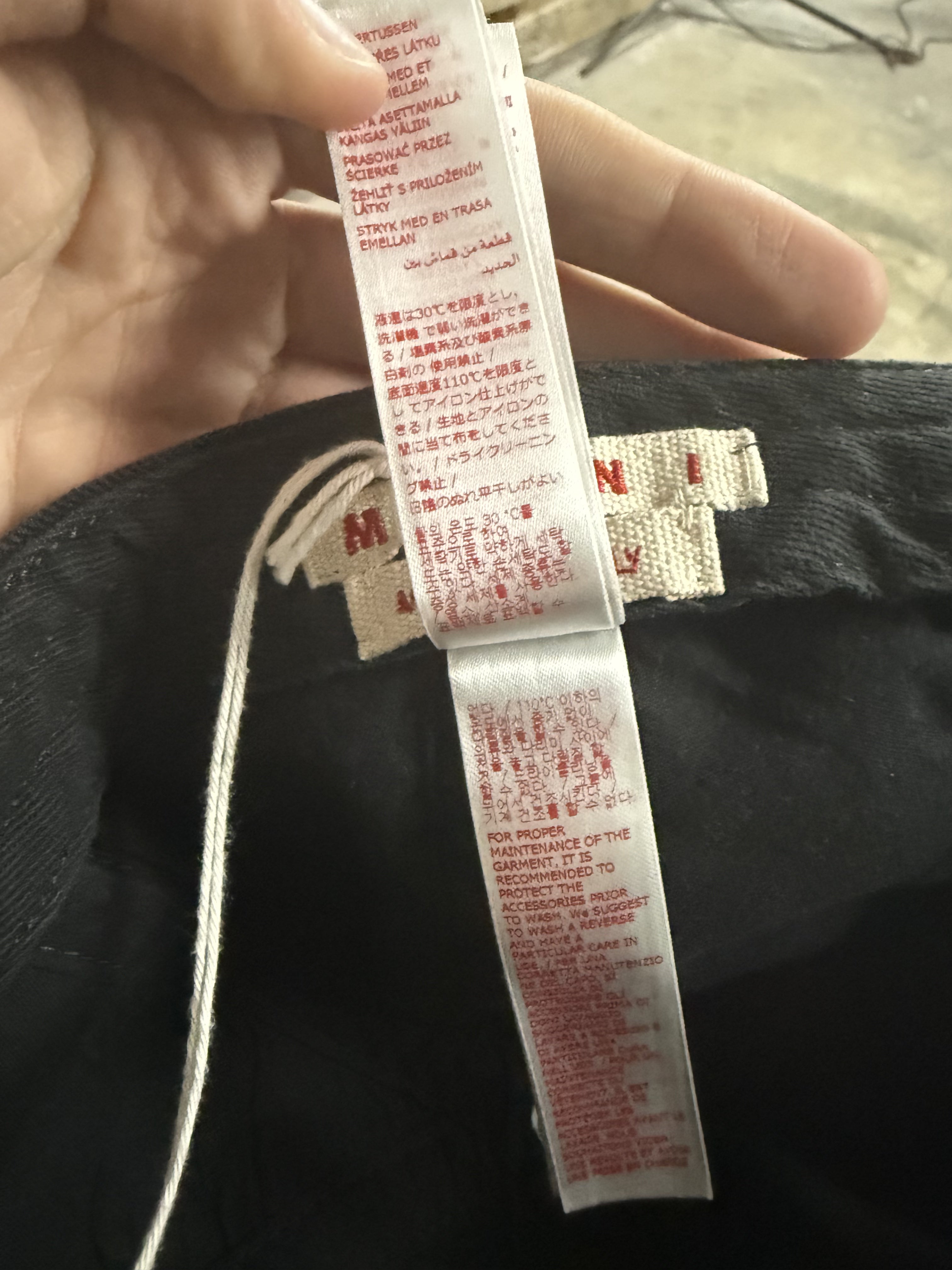 Marni Logo Baseball Cap Black Large New