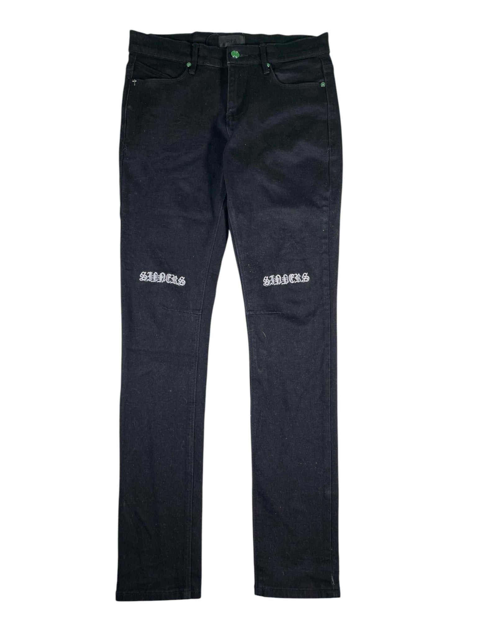RTA Sinners Black & White Jeans