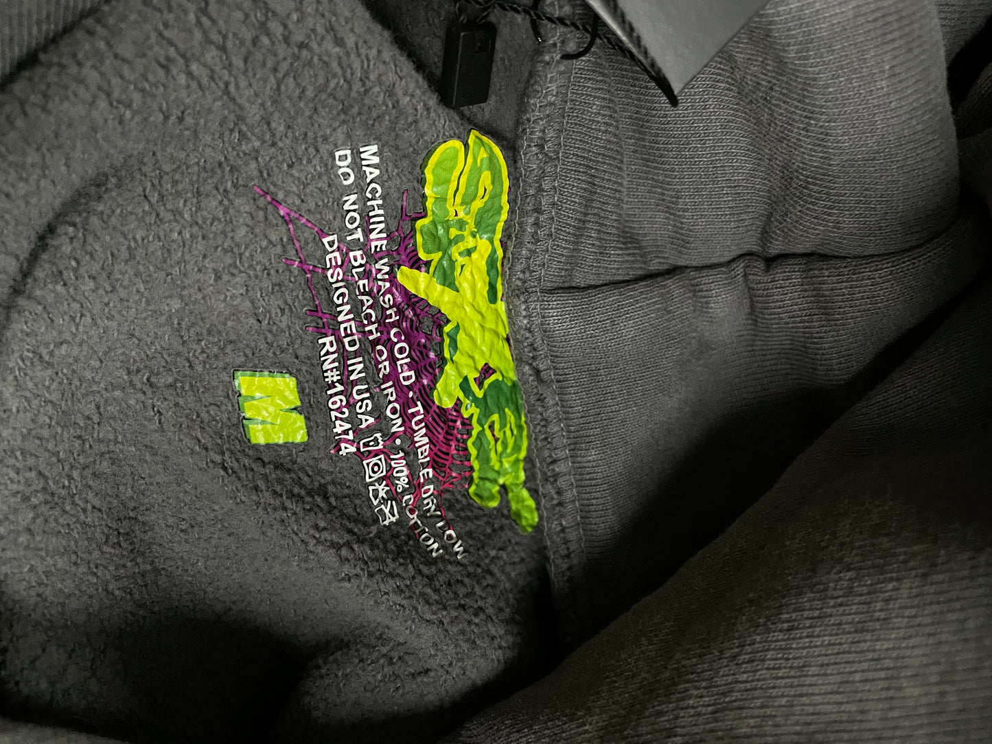 Sp5der Sweatsuit Grey Green Small Bottom & Medium Top Used