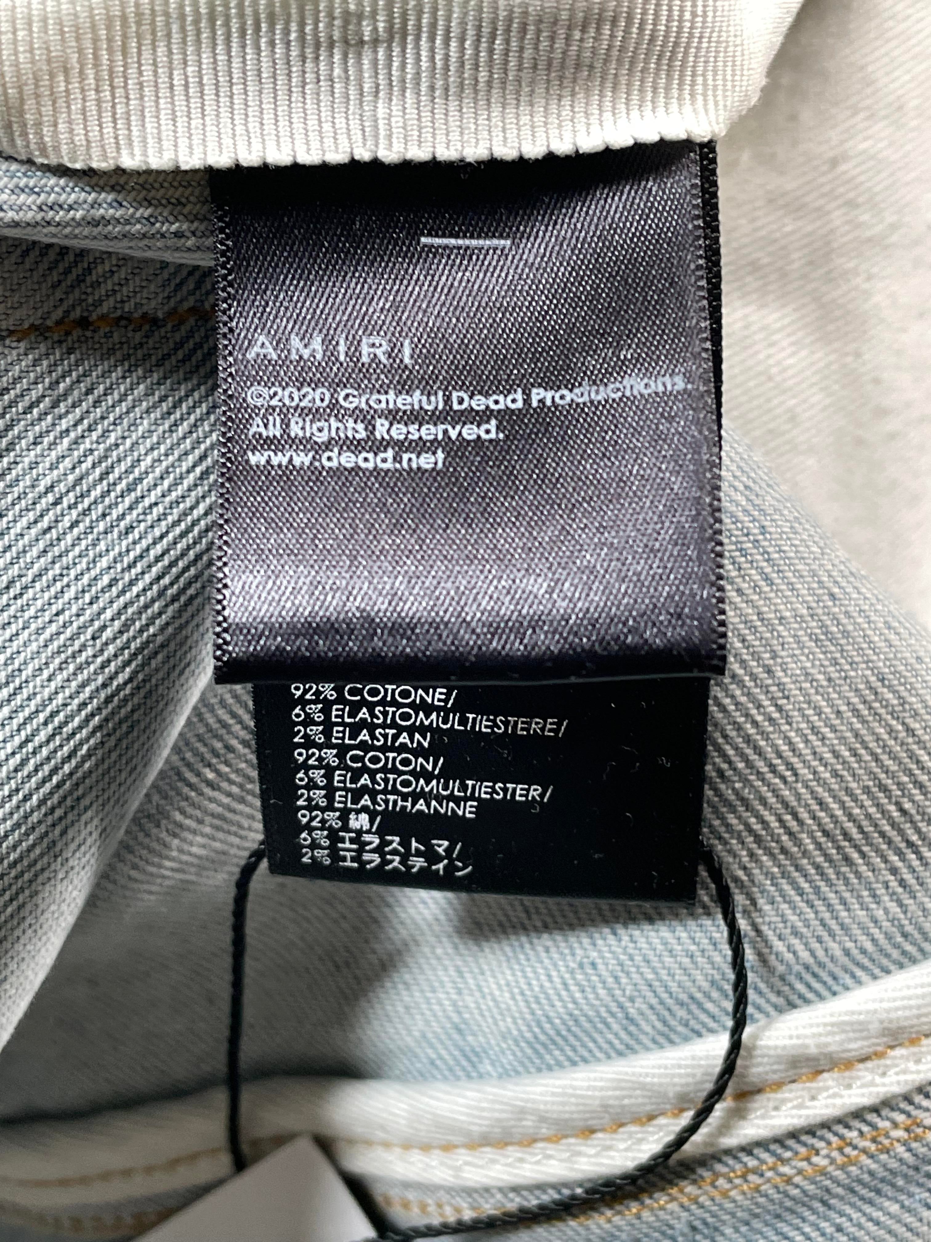 Amiri Grateful Dead Dance Stone Wash Jeans