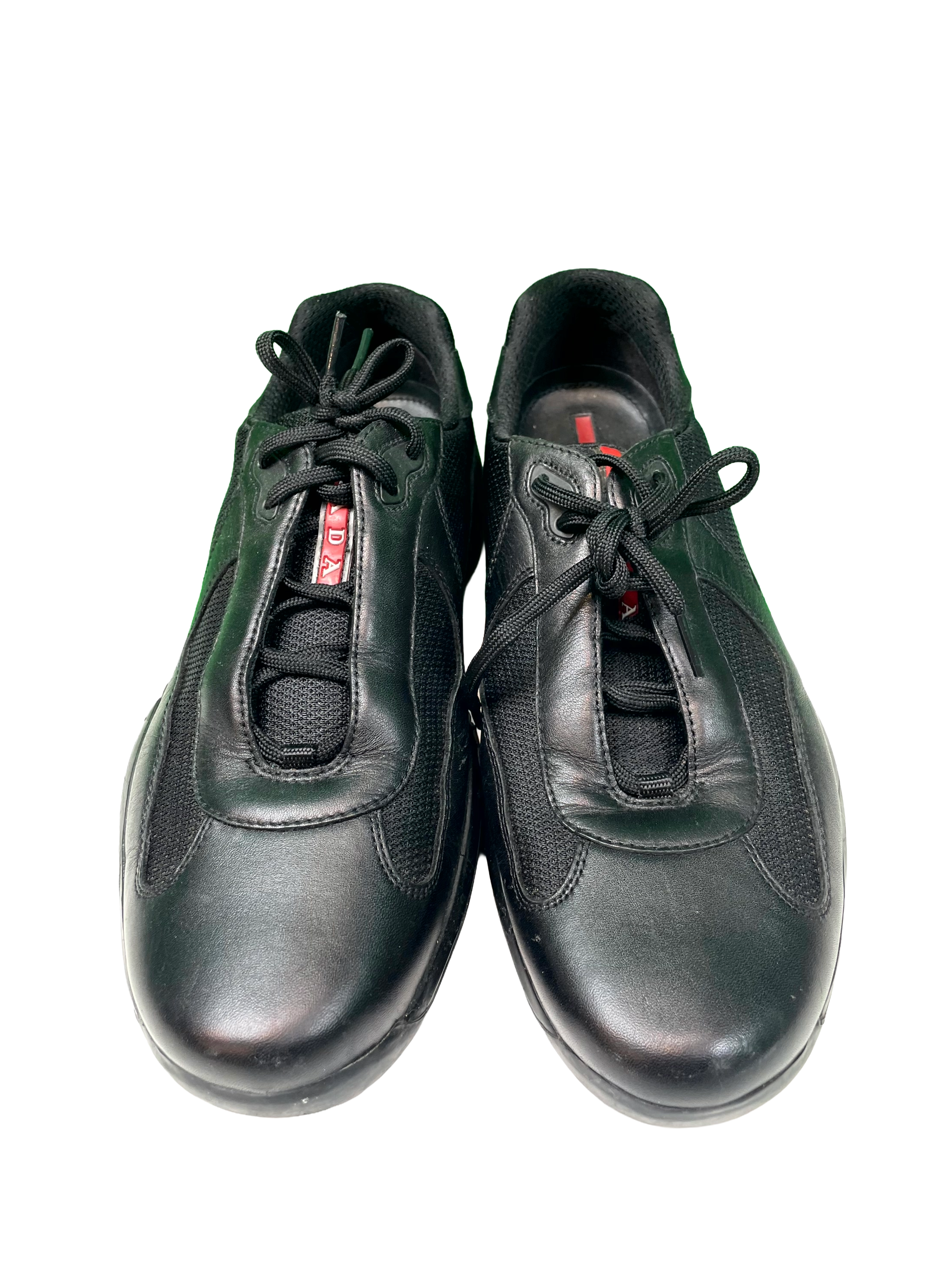 Prada Cup Black & Red Sneakers
