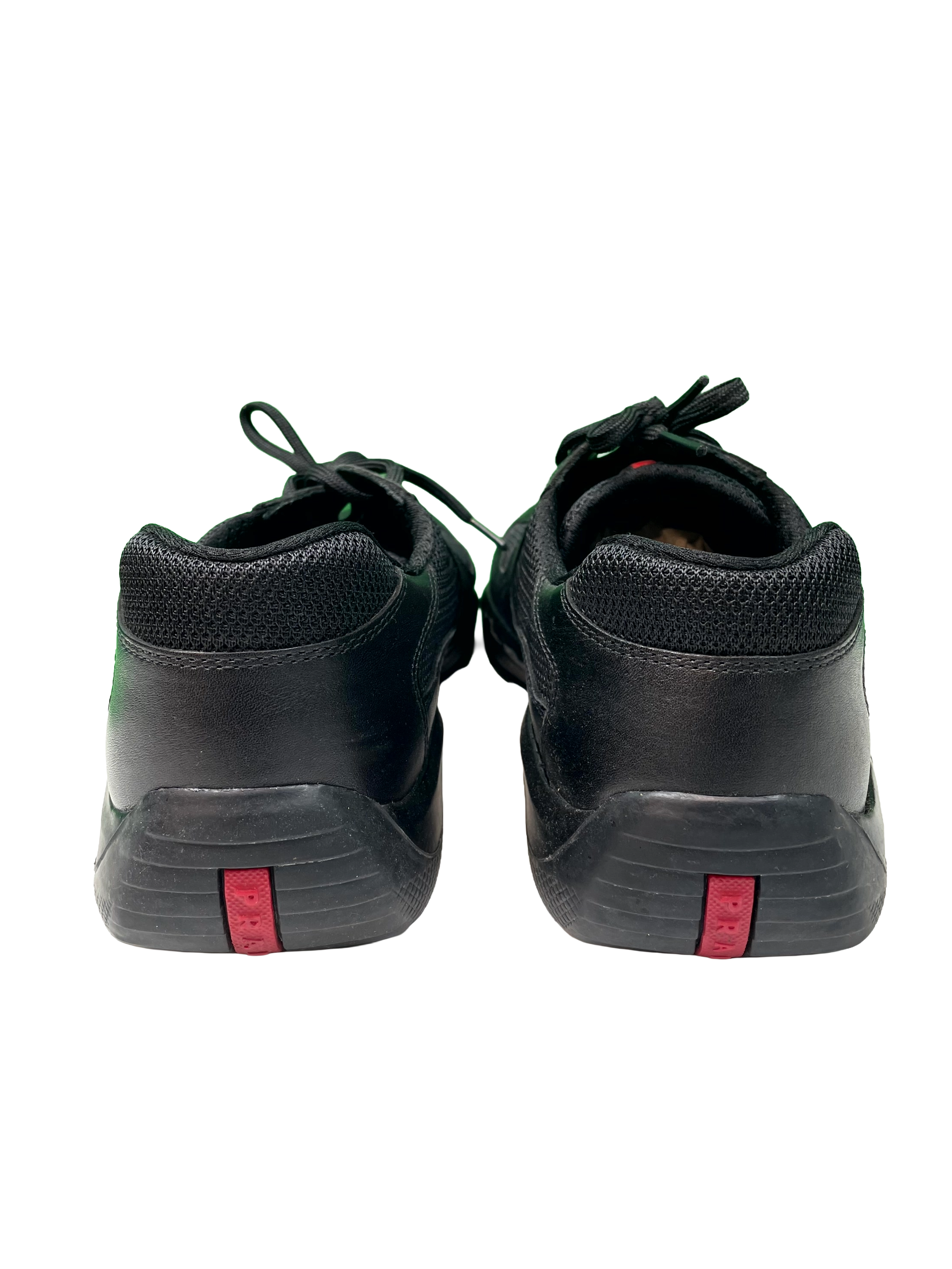 Prada Cup Black & Red Sneakers