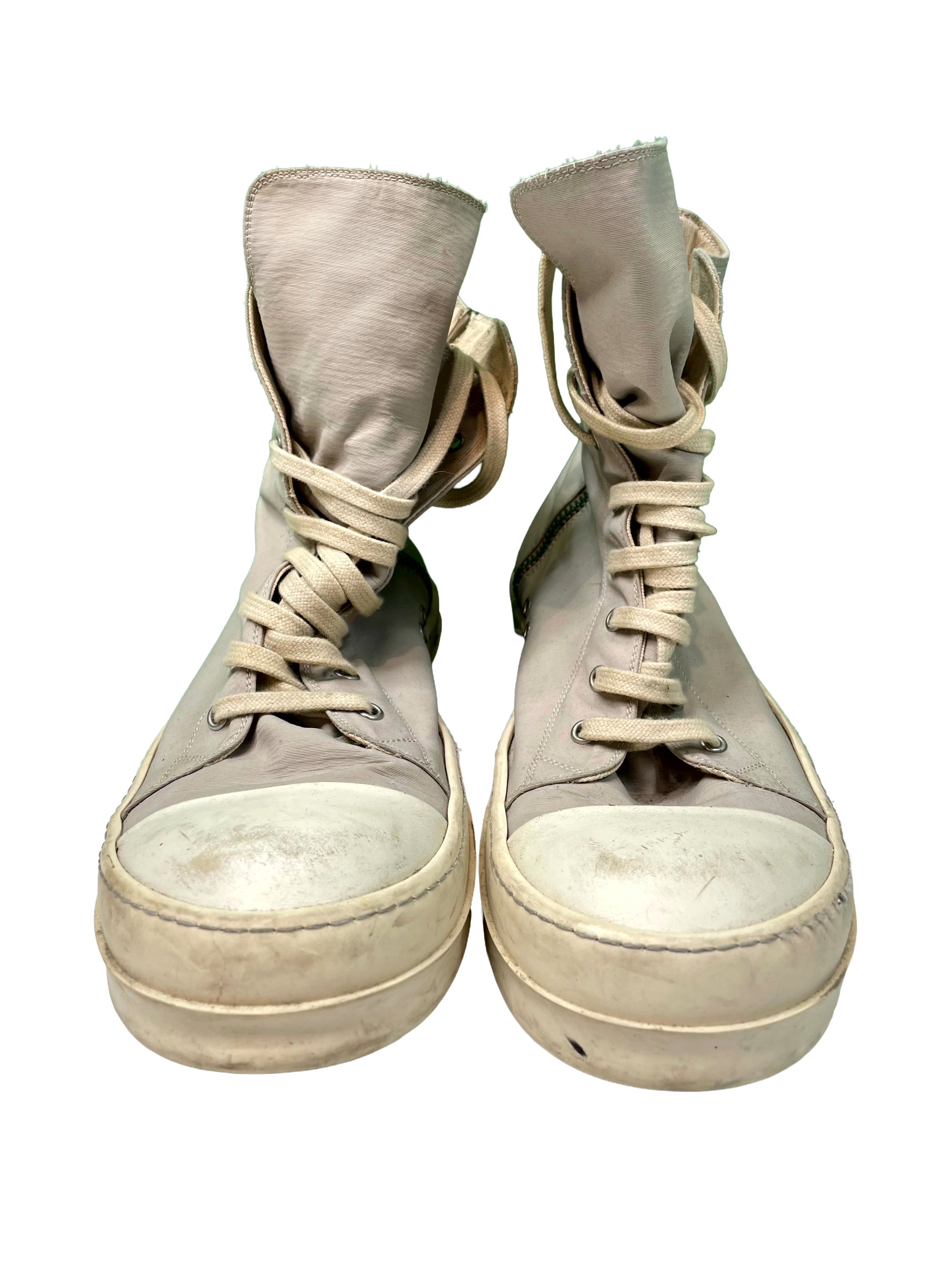 Rick Owens Ramone Hi Grey Sneakers