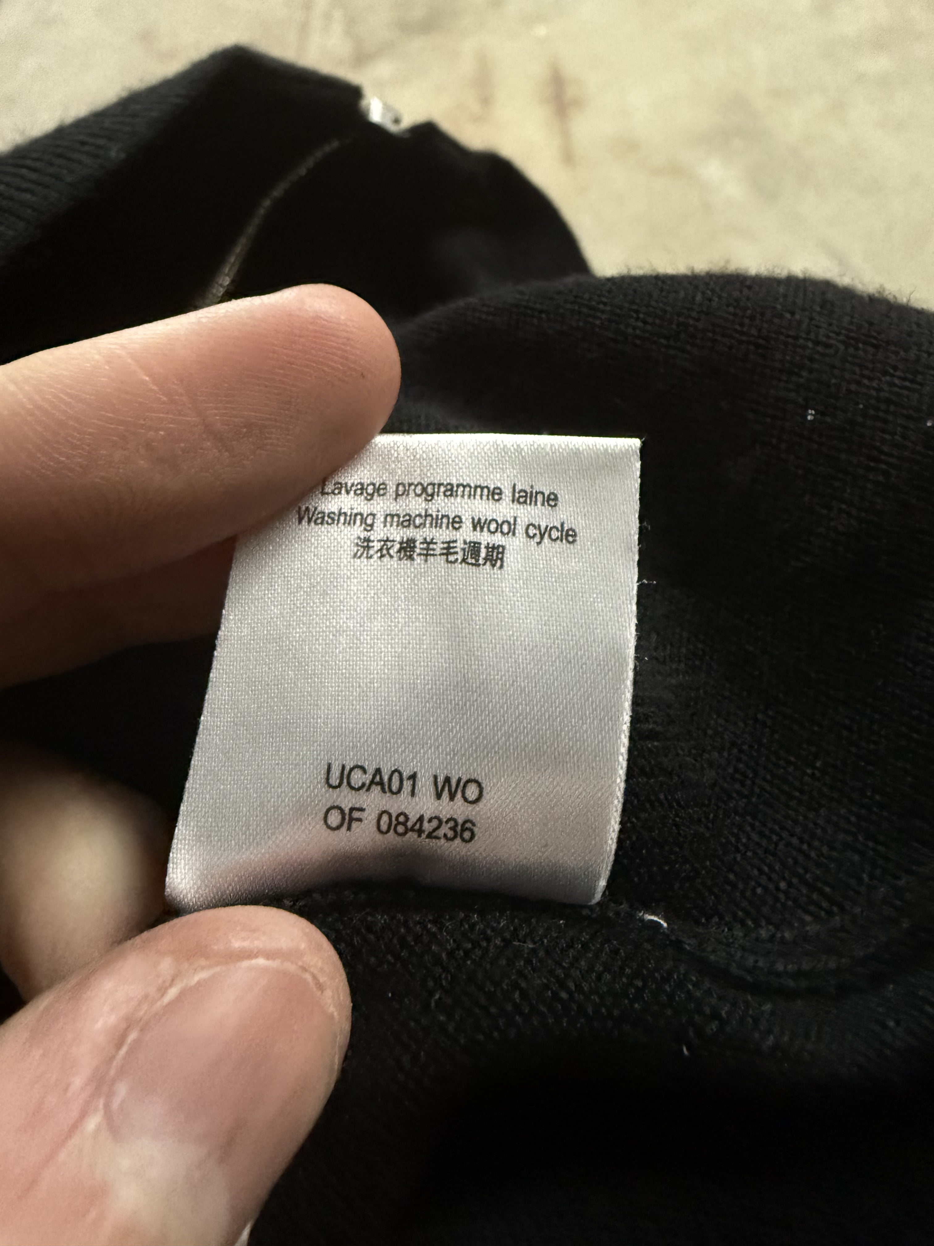 LV Zip Up Black Cashmere Uniform Used Medium