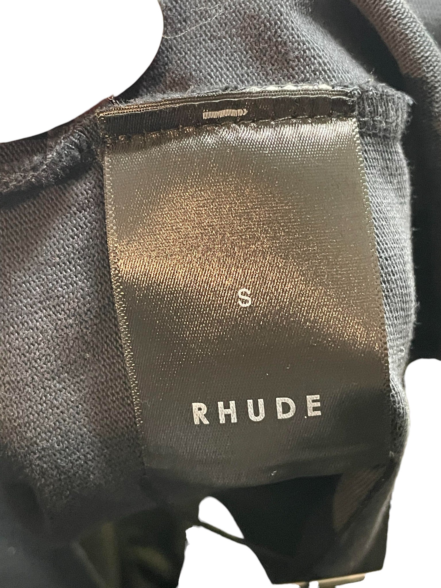 Rhude 'Olive Sturgeon Caviar' Black Tee