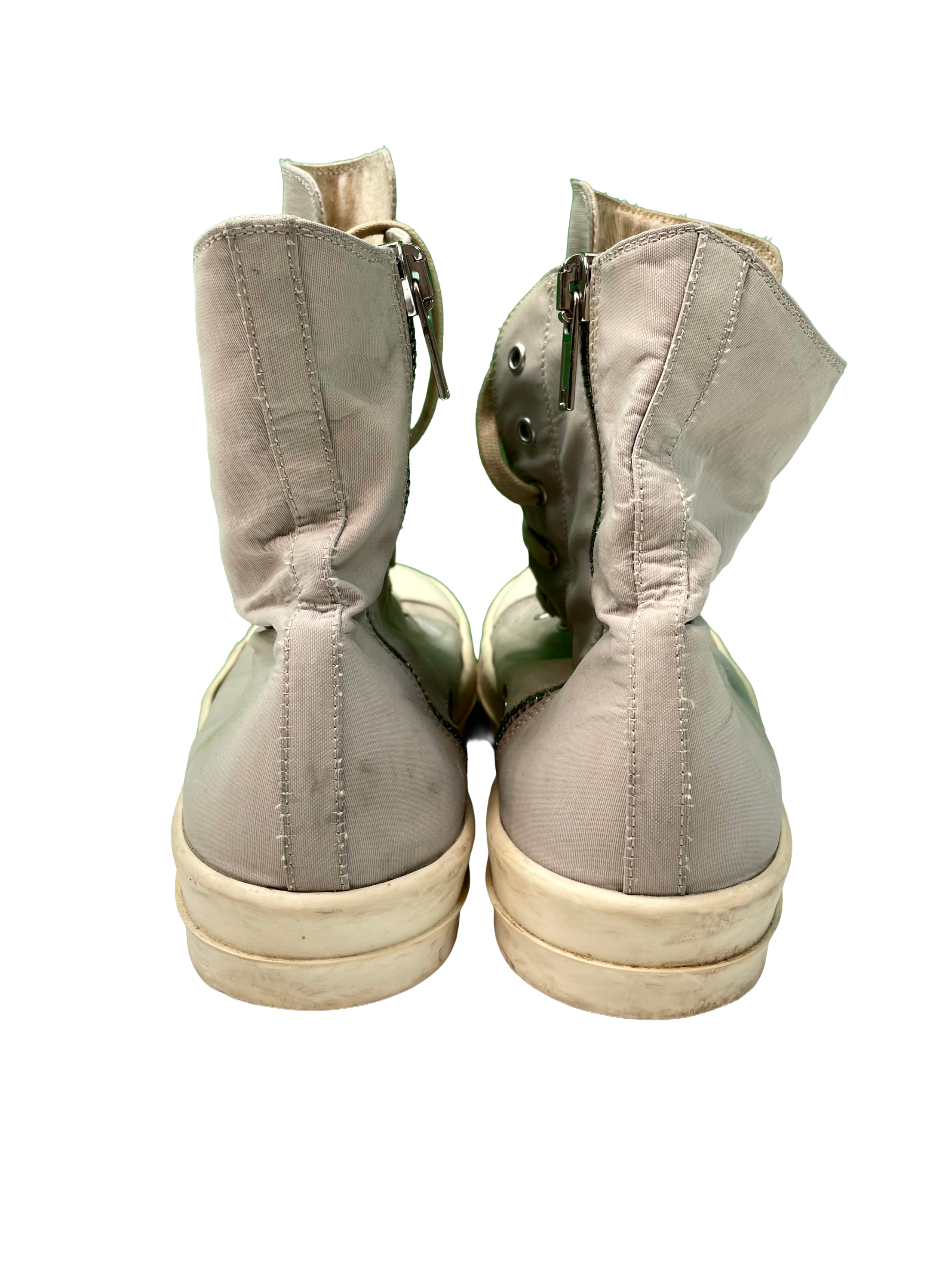 Rick Owens Ramone Hi Grey Sneakers