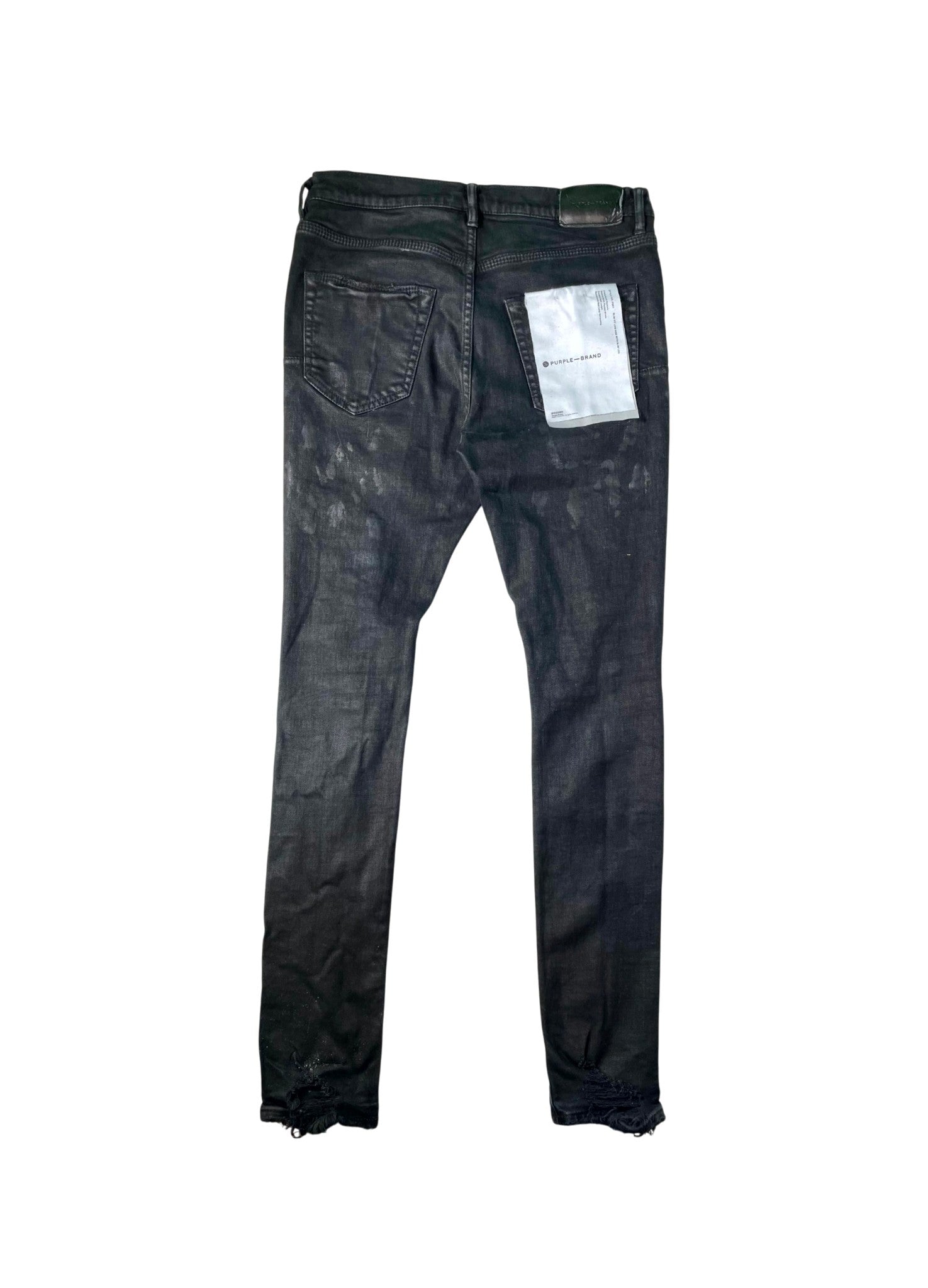 Purple Brand DIstressed Black Wash Jeans