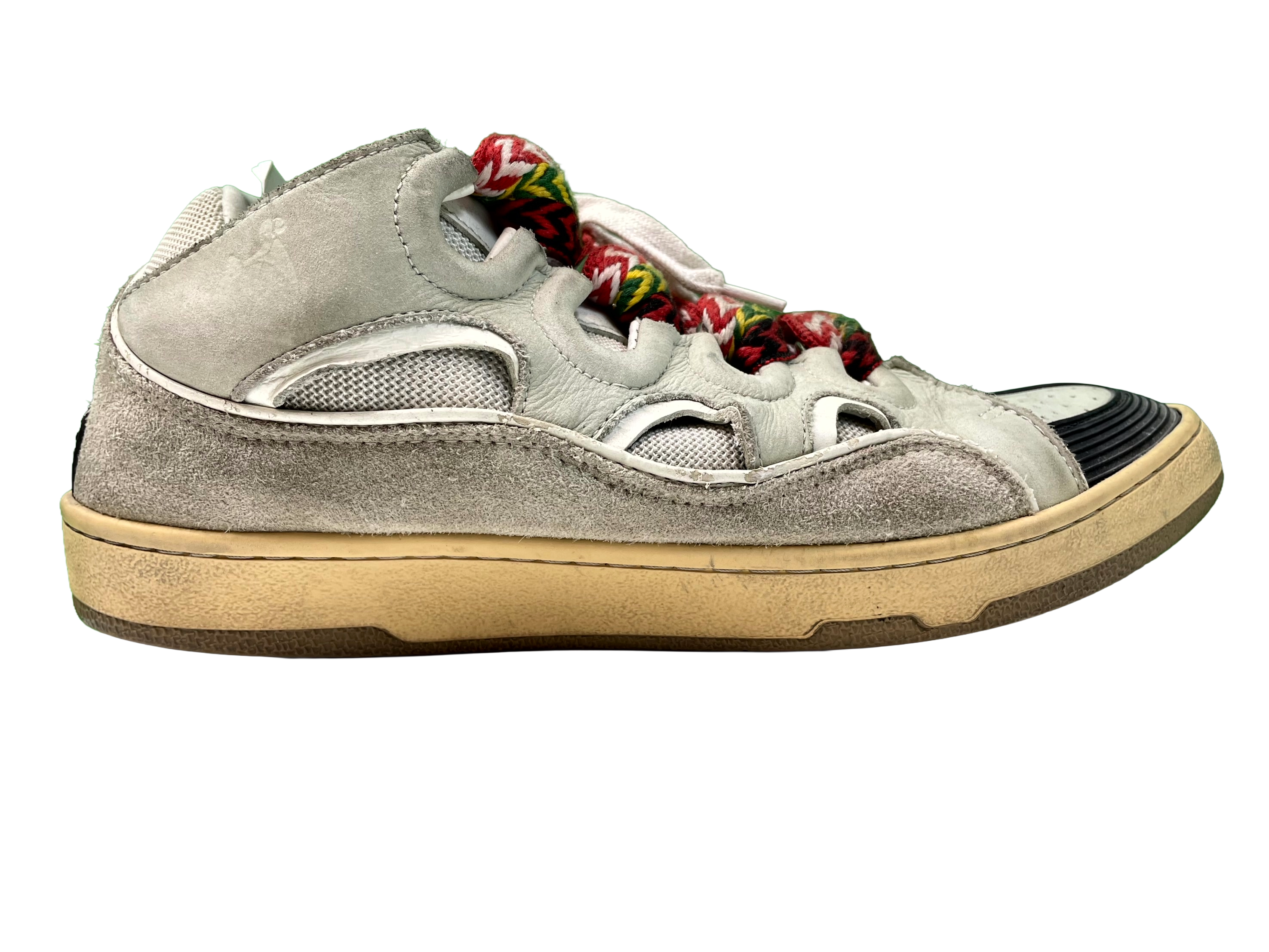 Lanvin Curb Rasta Cream Sneakers