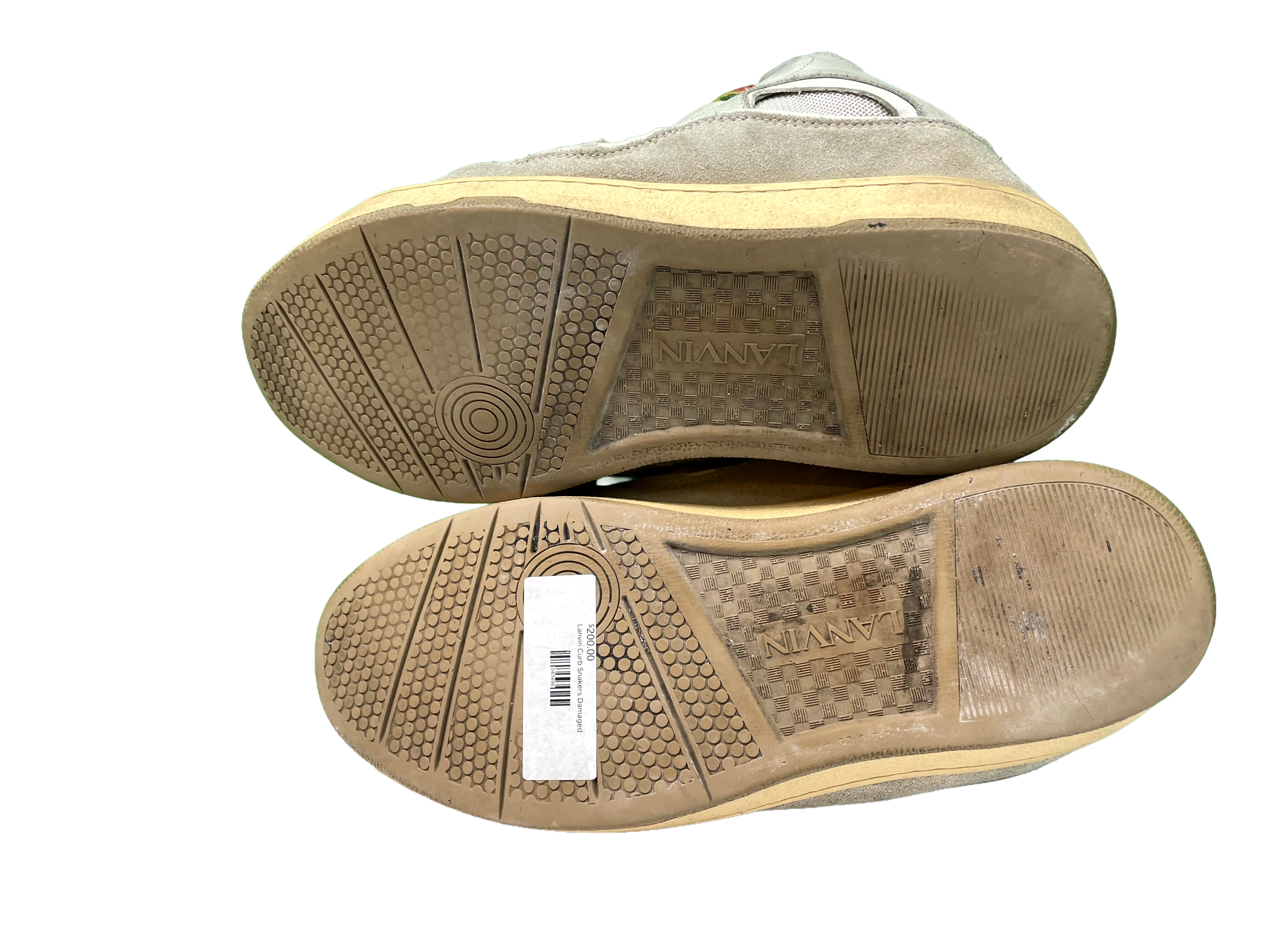 Lanvin Curb Rasta Cream Sneakers