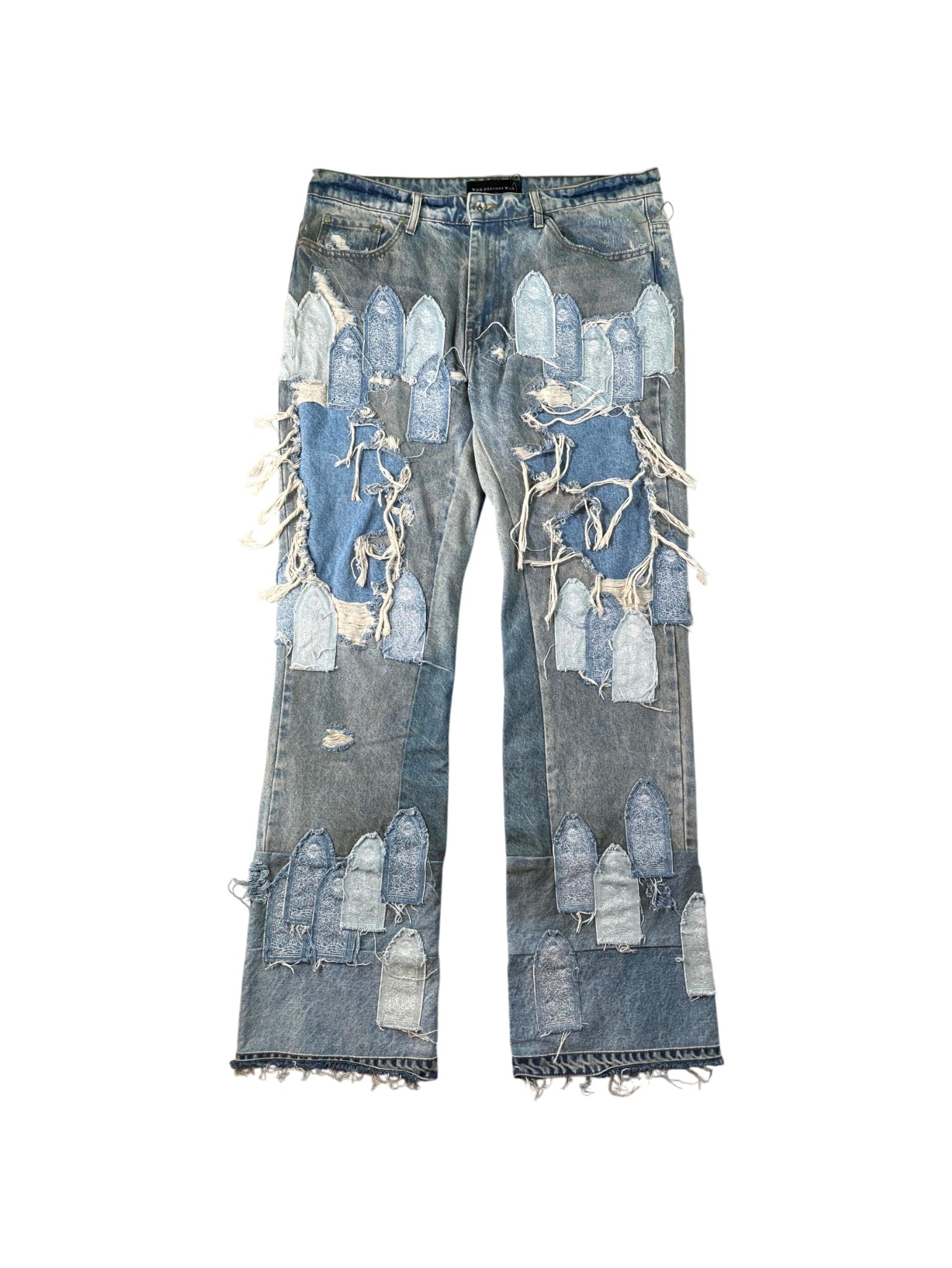 Who Decides War Denim Patch Vintage Wash Jeans