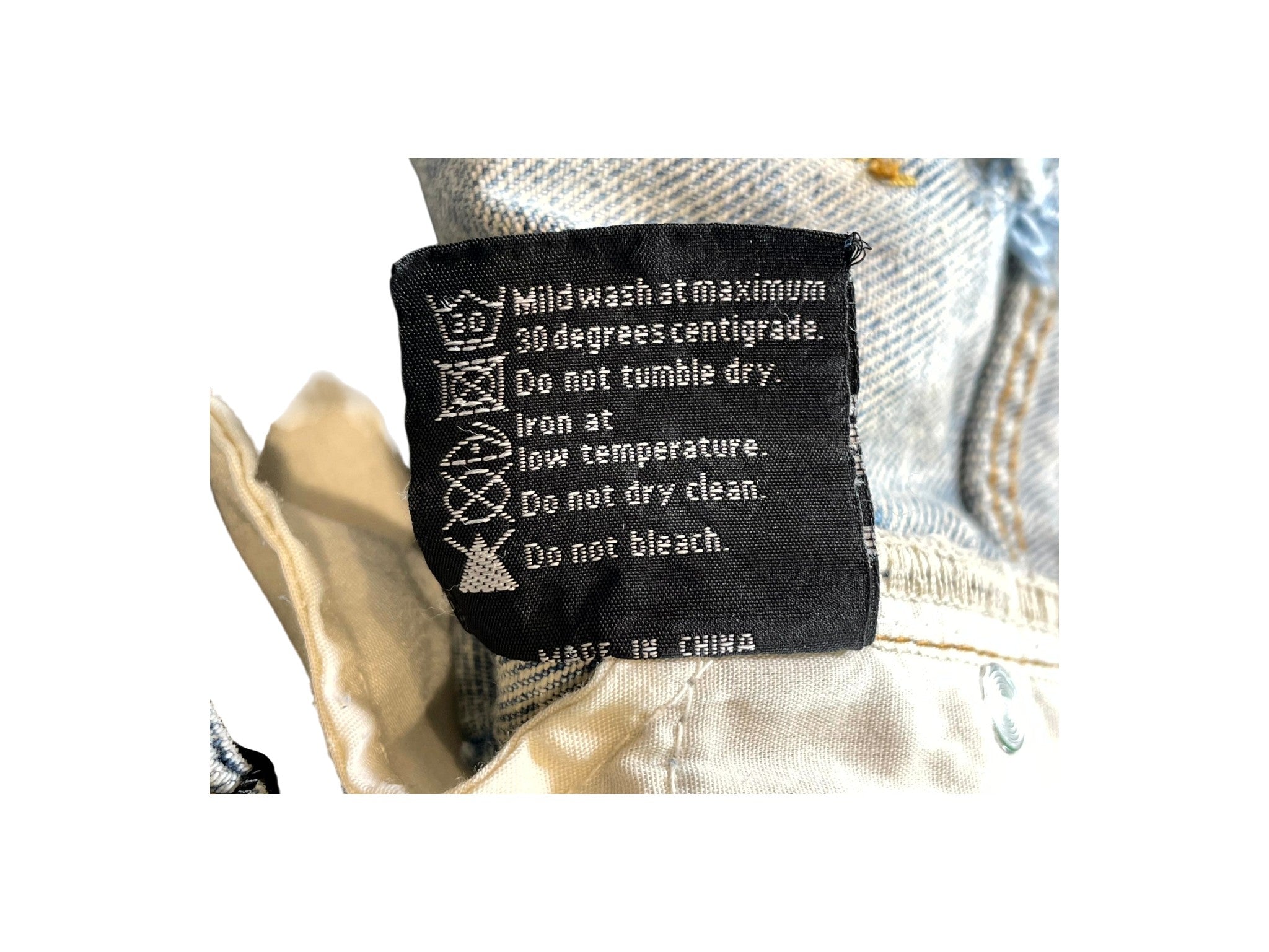 Who Decides War Denim Patch Vintage Wash Jeans