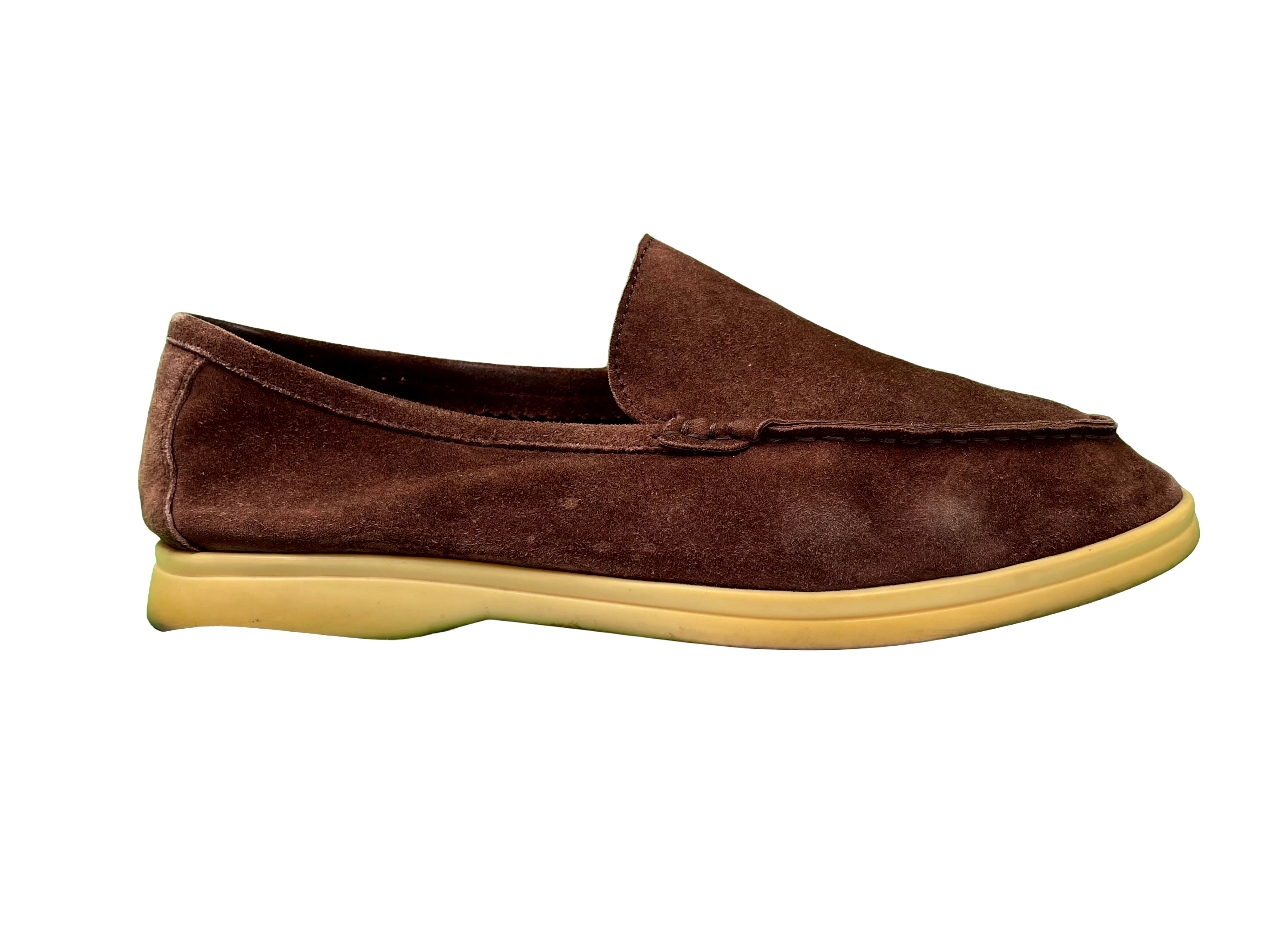 Loro Piana Summer Walk Maroon Loafers