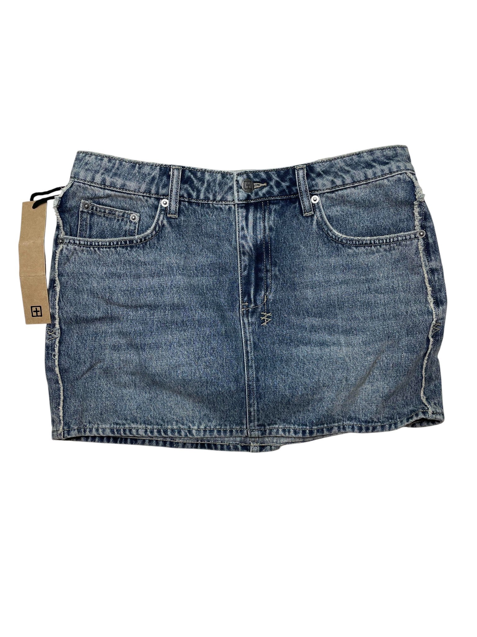 Ksubi Light Wash Denim Skirt