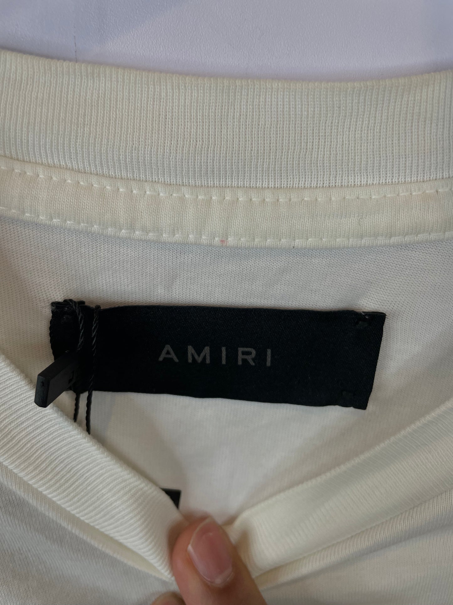 Amiri Tee White Wes Lang Red Used Small