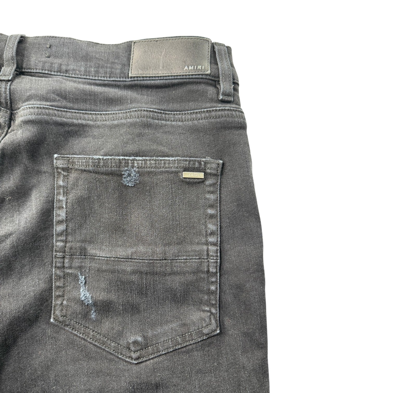 Amiri Art Patchwork Black Wash Jeans