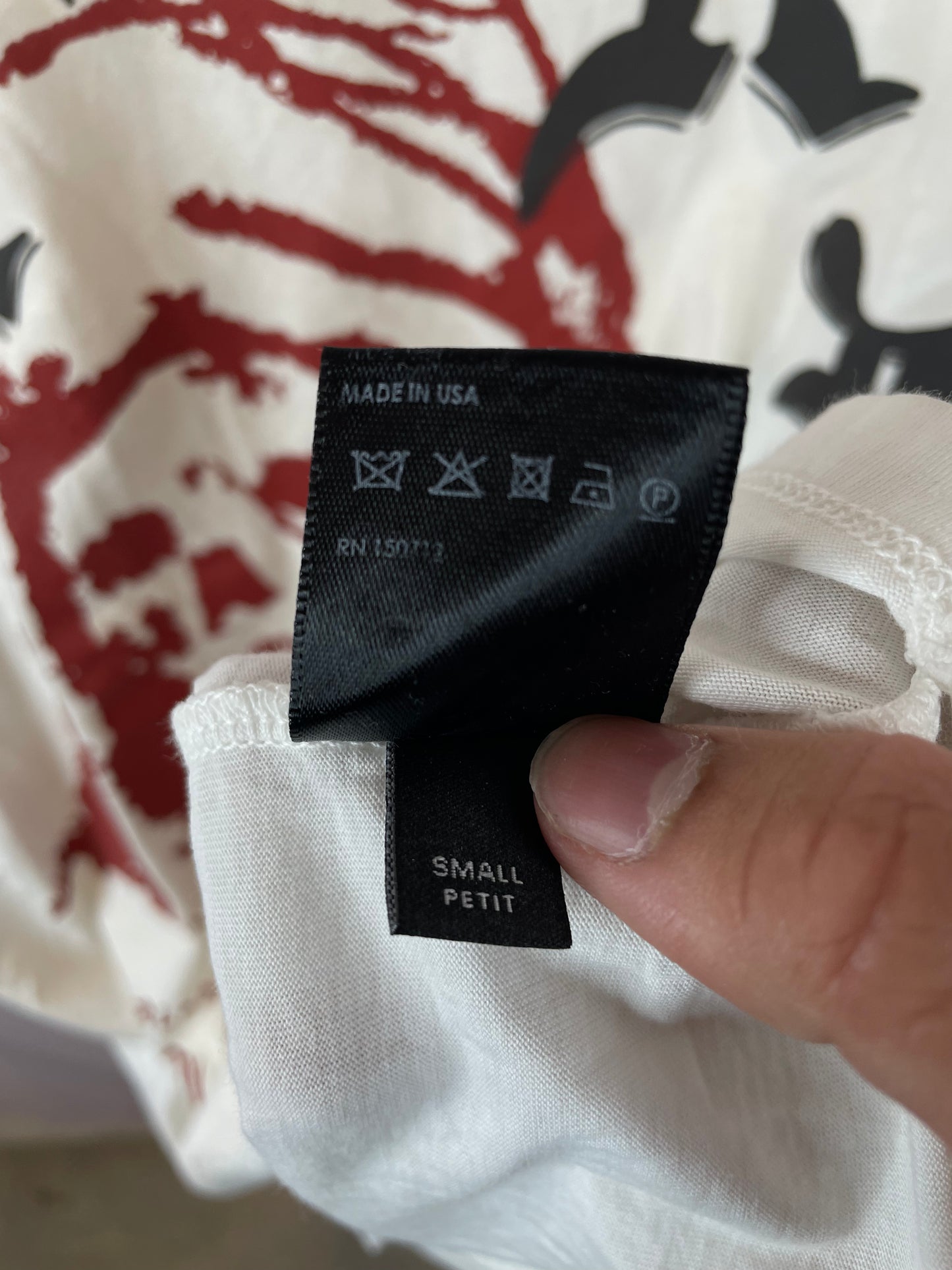Amiri Tee White Wes Lang Red Used Small
