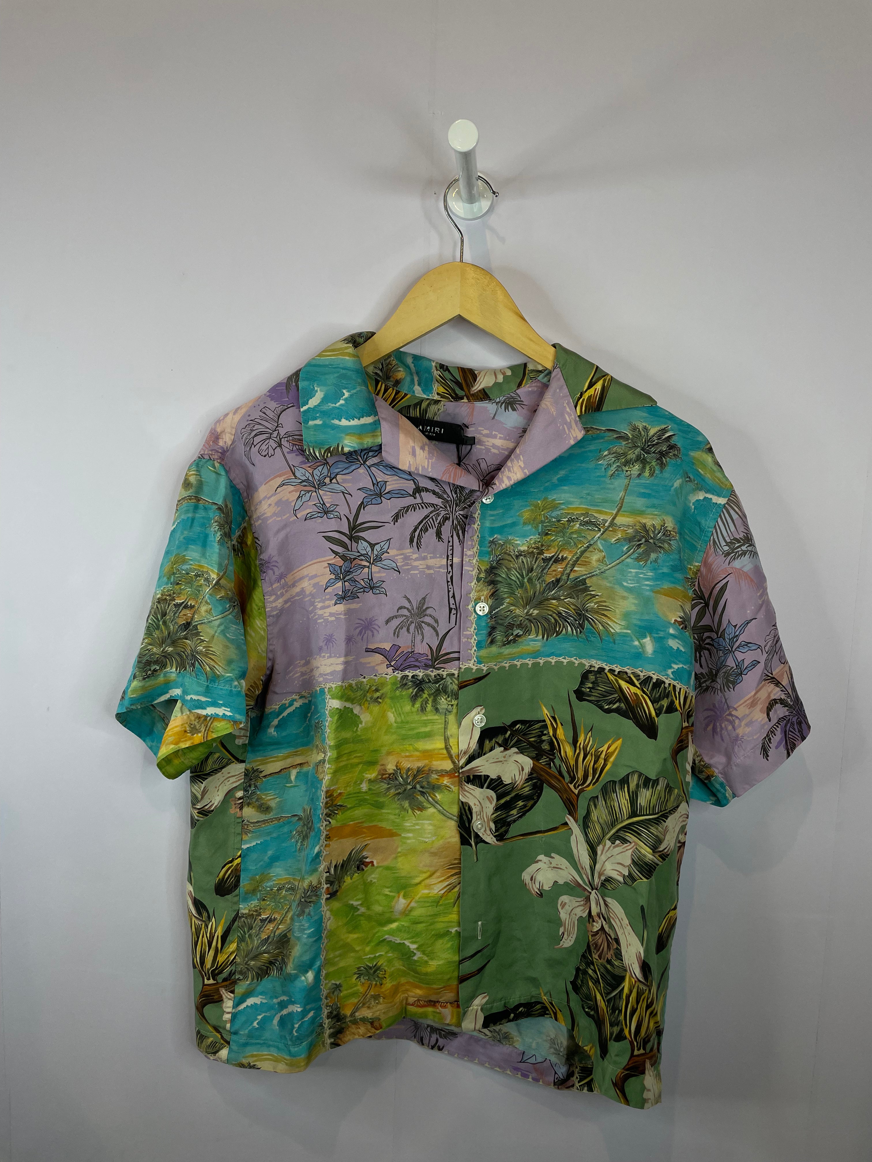 Amiri Silk Floral Vacation Shirt Used Medium