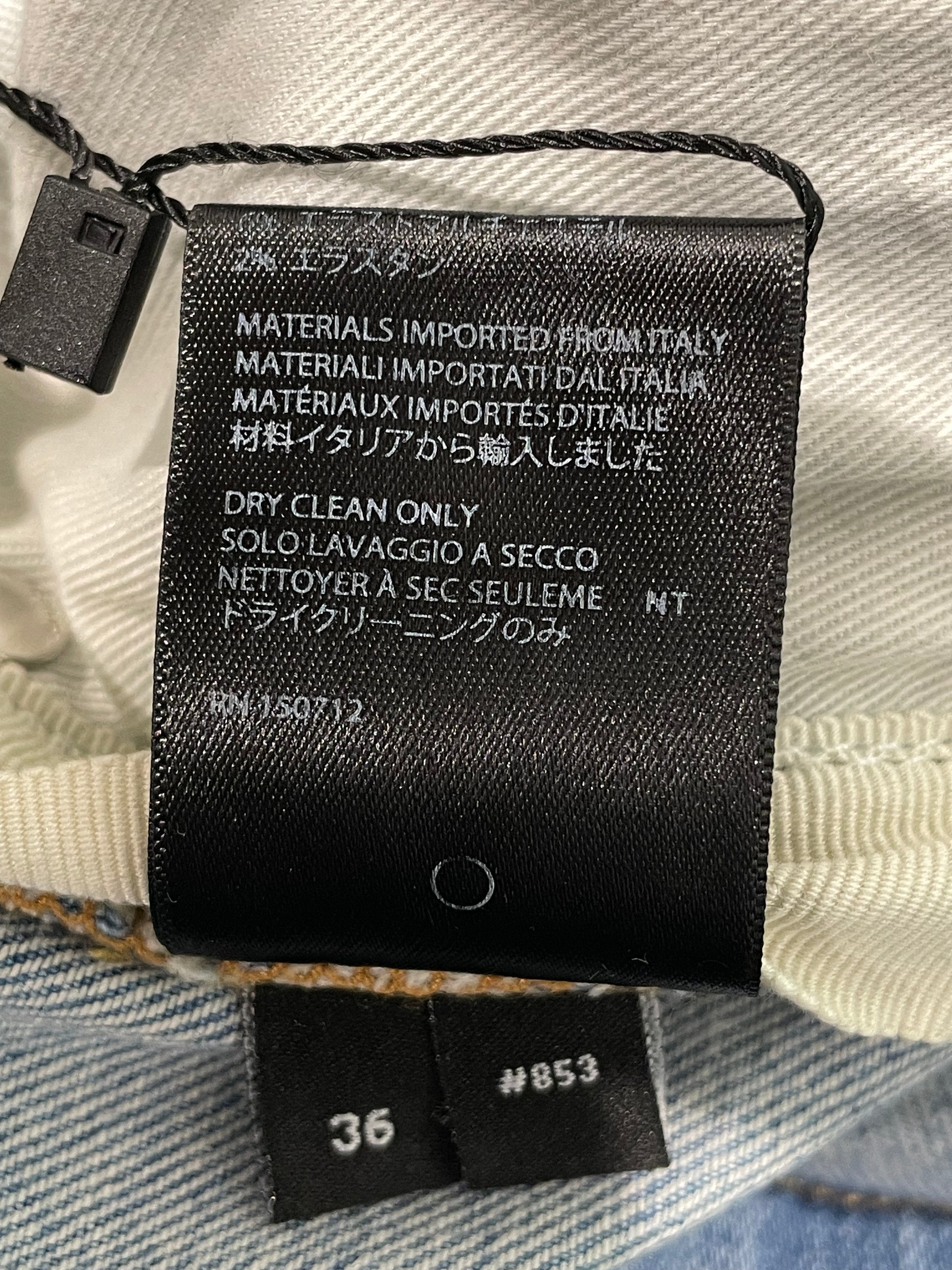 Amiri Stack Denim Light Wash Blue Jeans