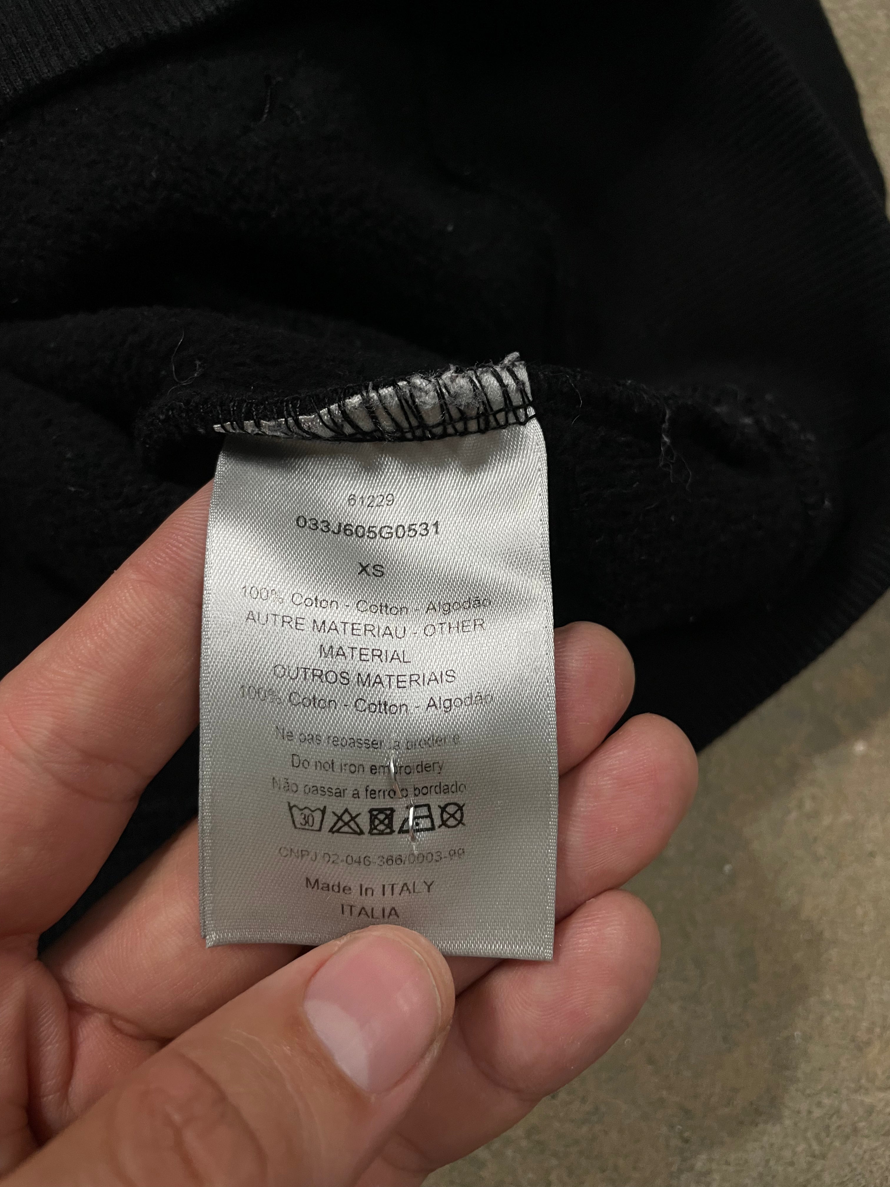 Dior Stussy Bee Hoodie Black XS Used