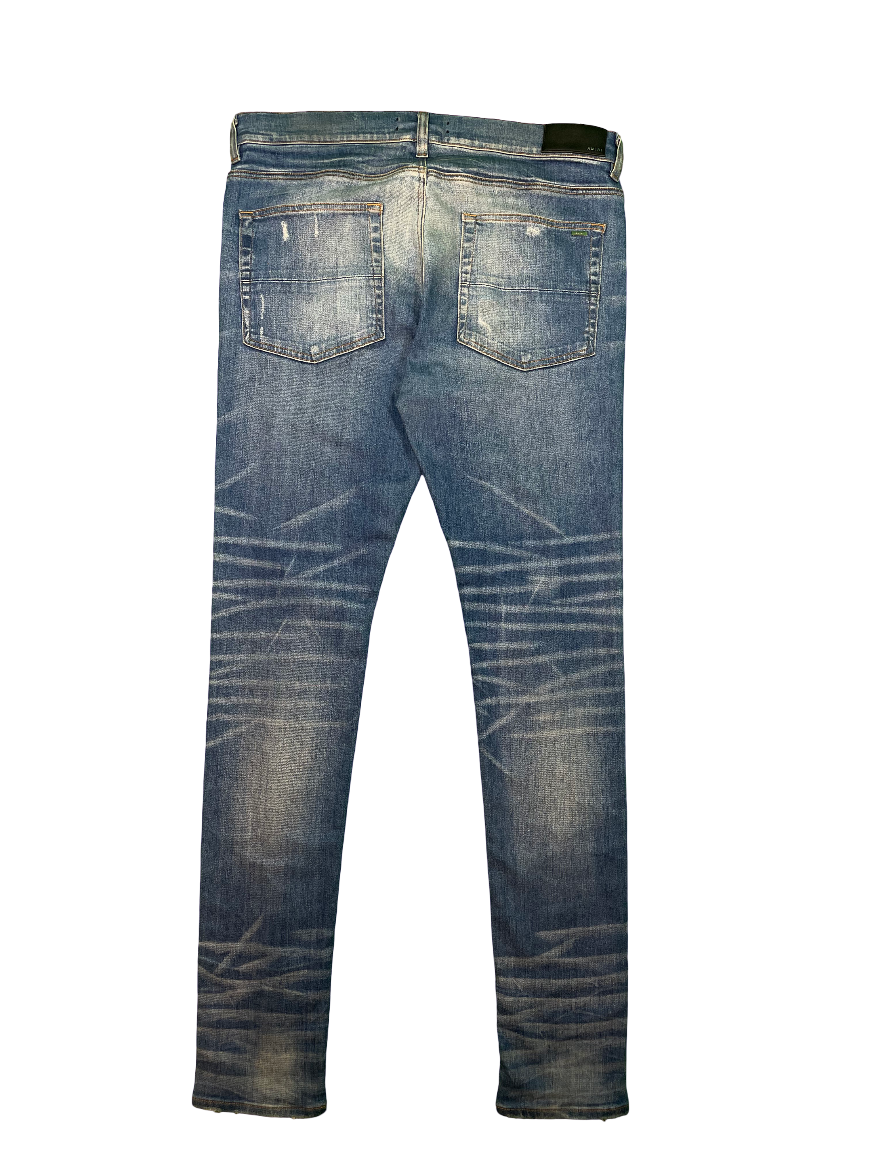Amiri Thrasher Light Wash Plain Blue Jeans