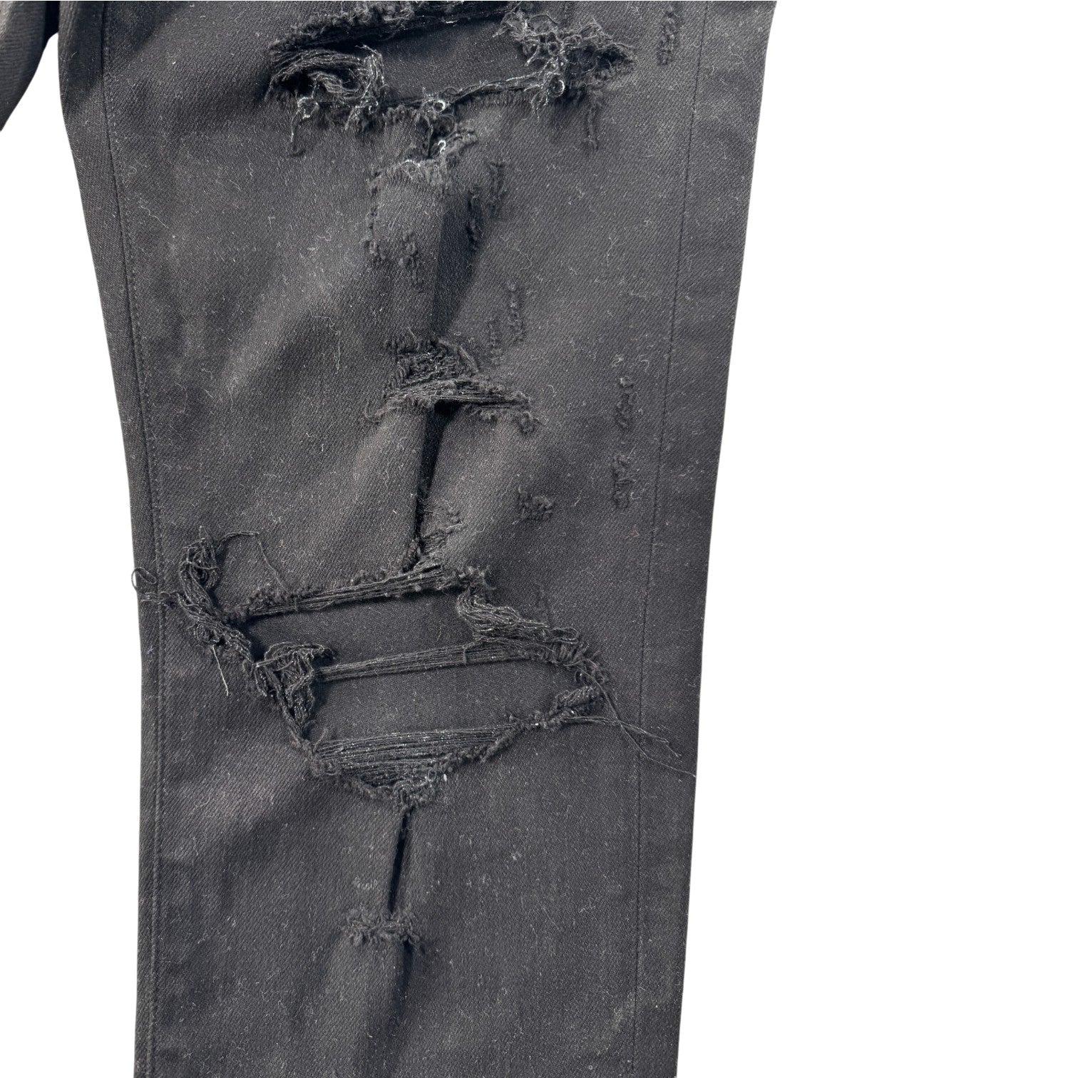 Amiri Ripped Thrasher Black Jeans
