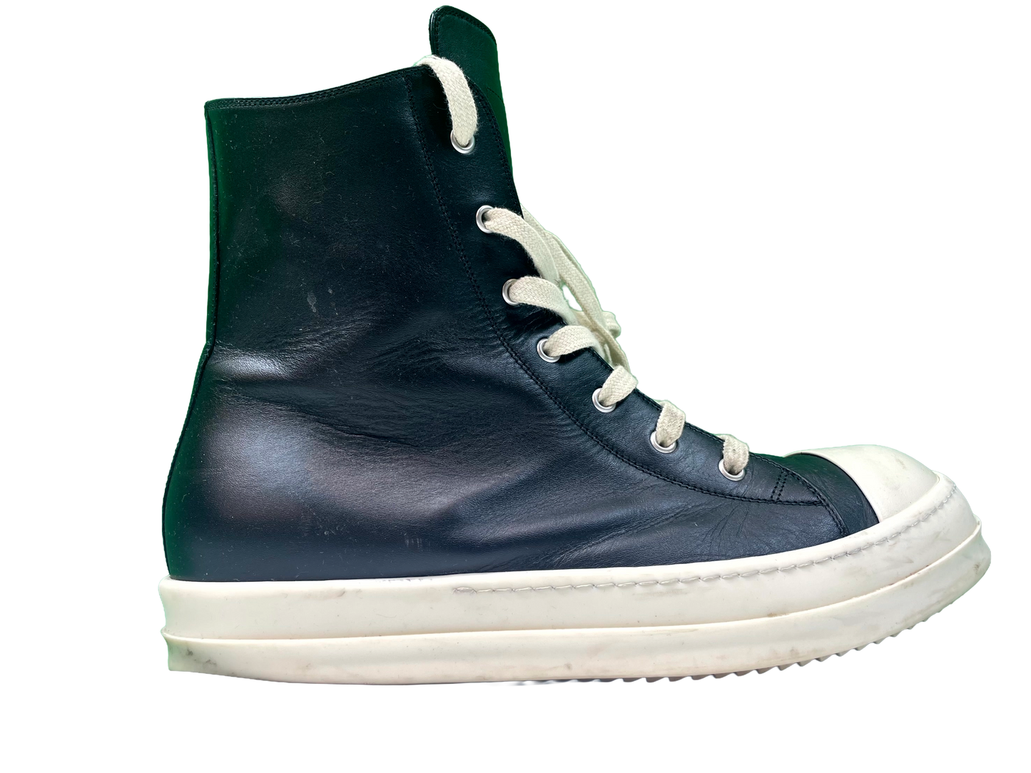 Rick Owens Ramone Hi Black Sneakers