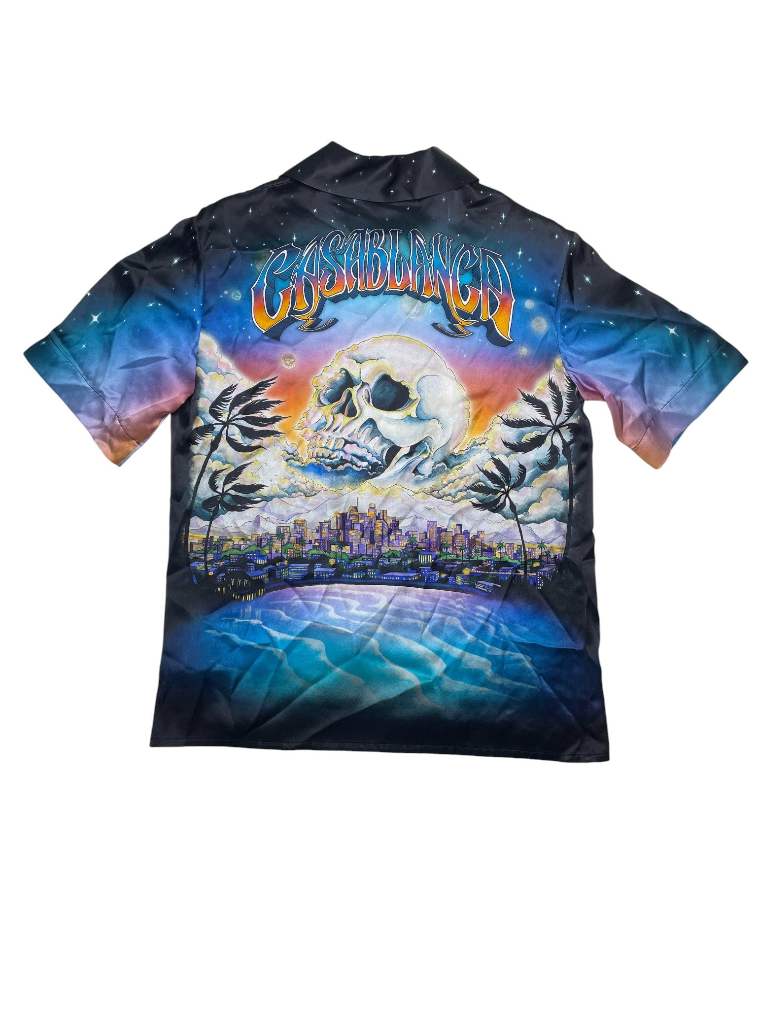 Casablanca Silk La Prem Cuban Collar Button Up