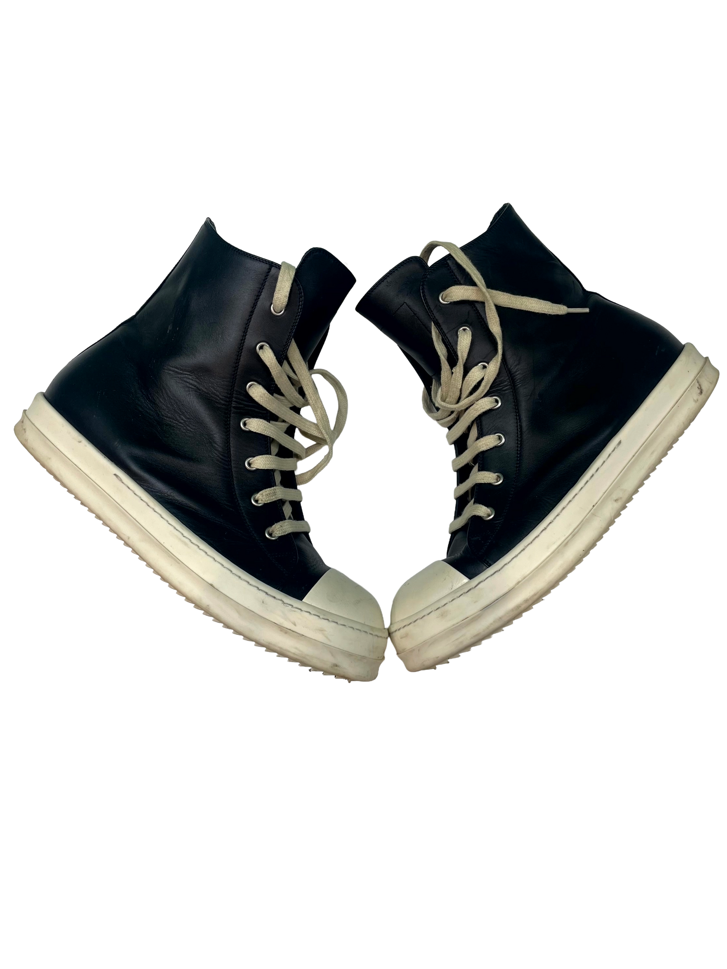 Rick Owens Ramone Hi Black Sneakers