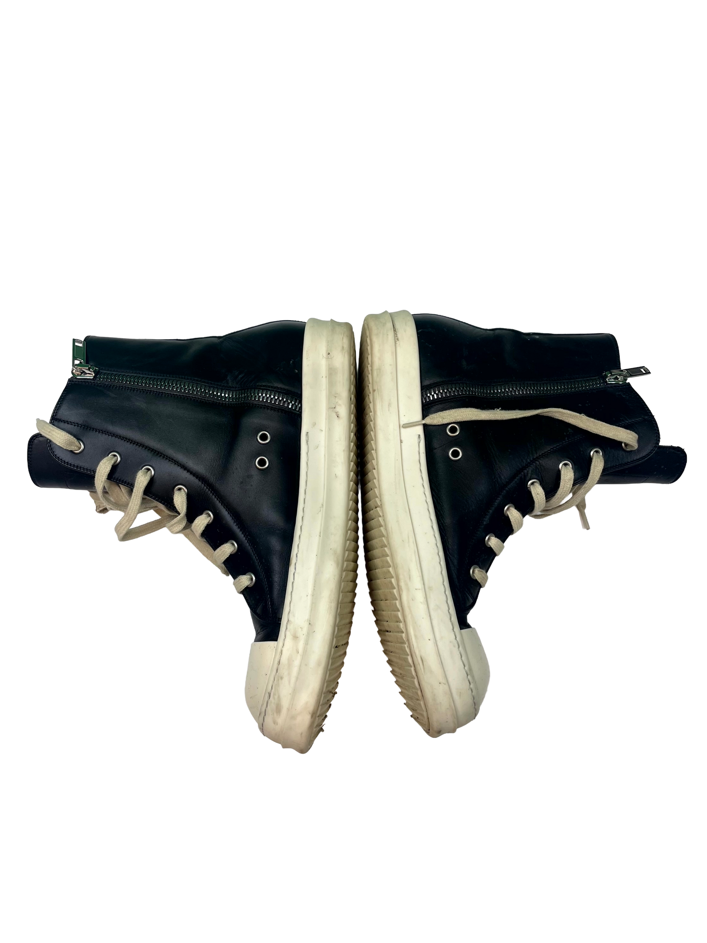 Rick Owens Ramone Hi Black Sneakers