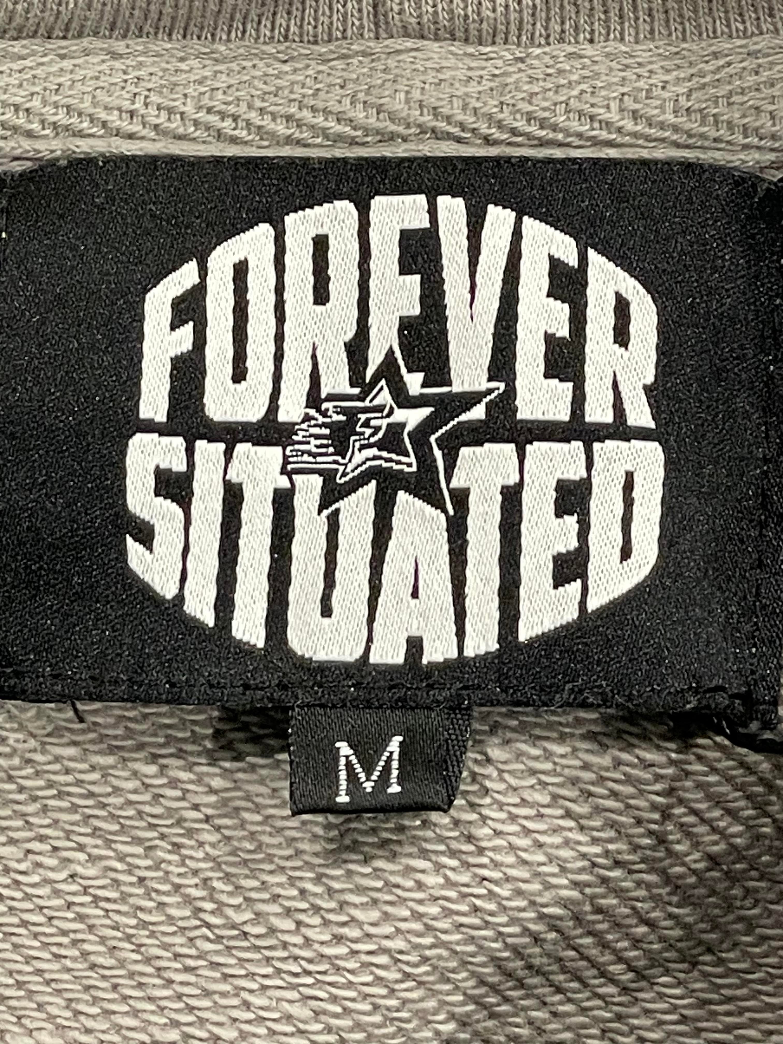 Forever Situated Grey & Baby Blue Rhinestone Hoodie