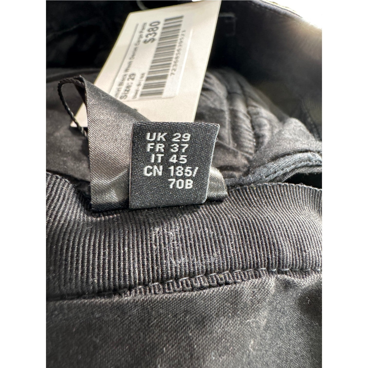 Amiri Denim Black Wash Cargo Pants