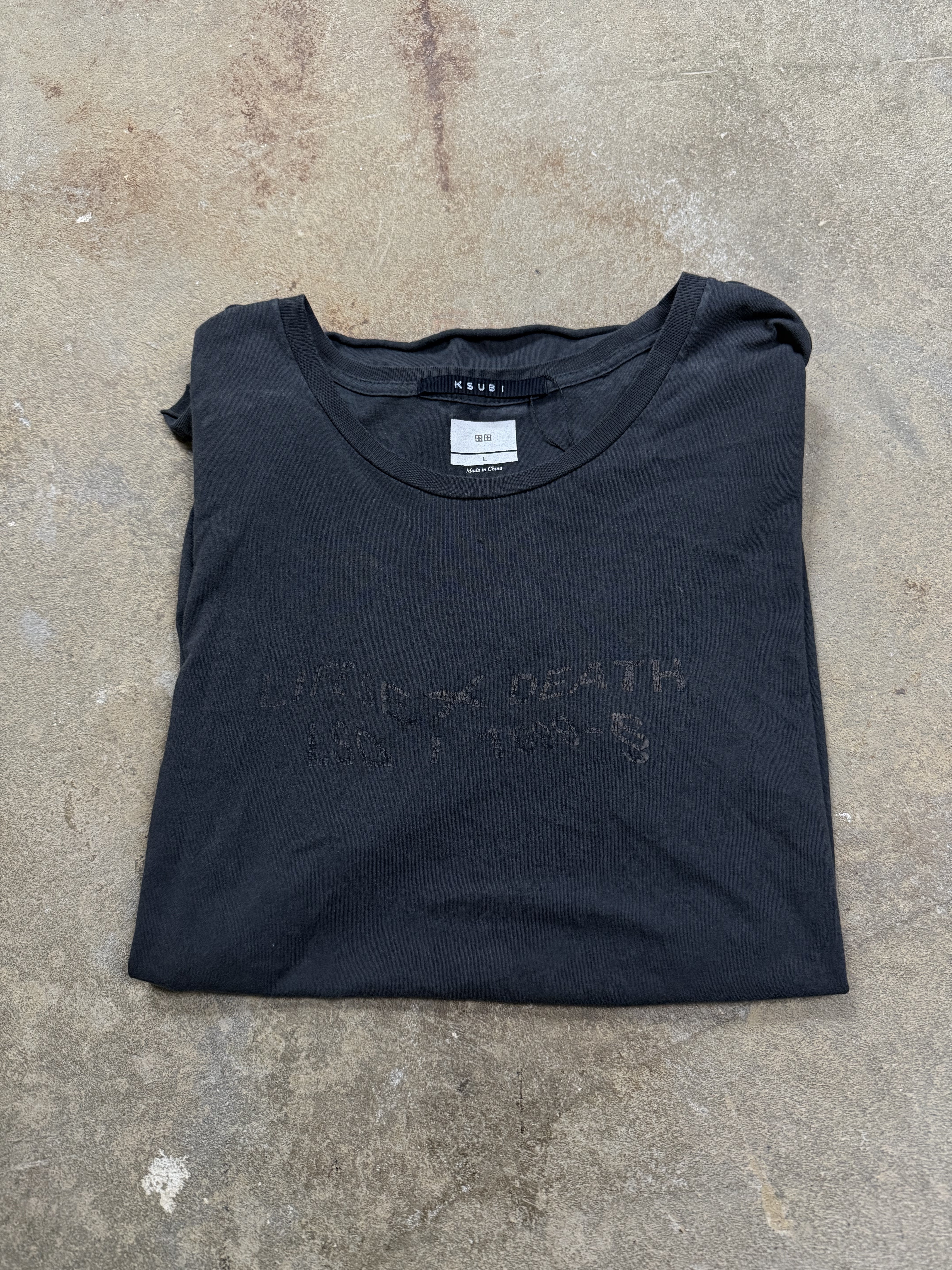 Ksubi Tee Black LSD Used Large