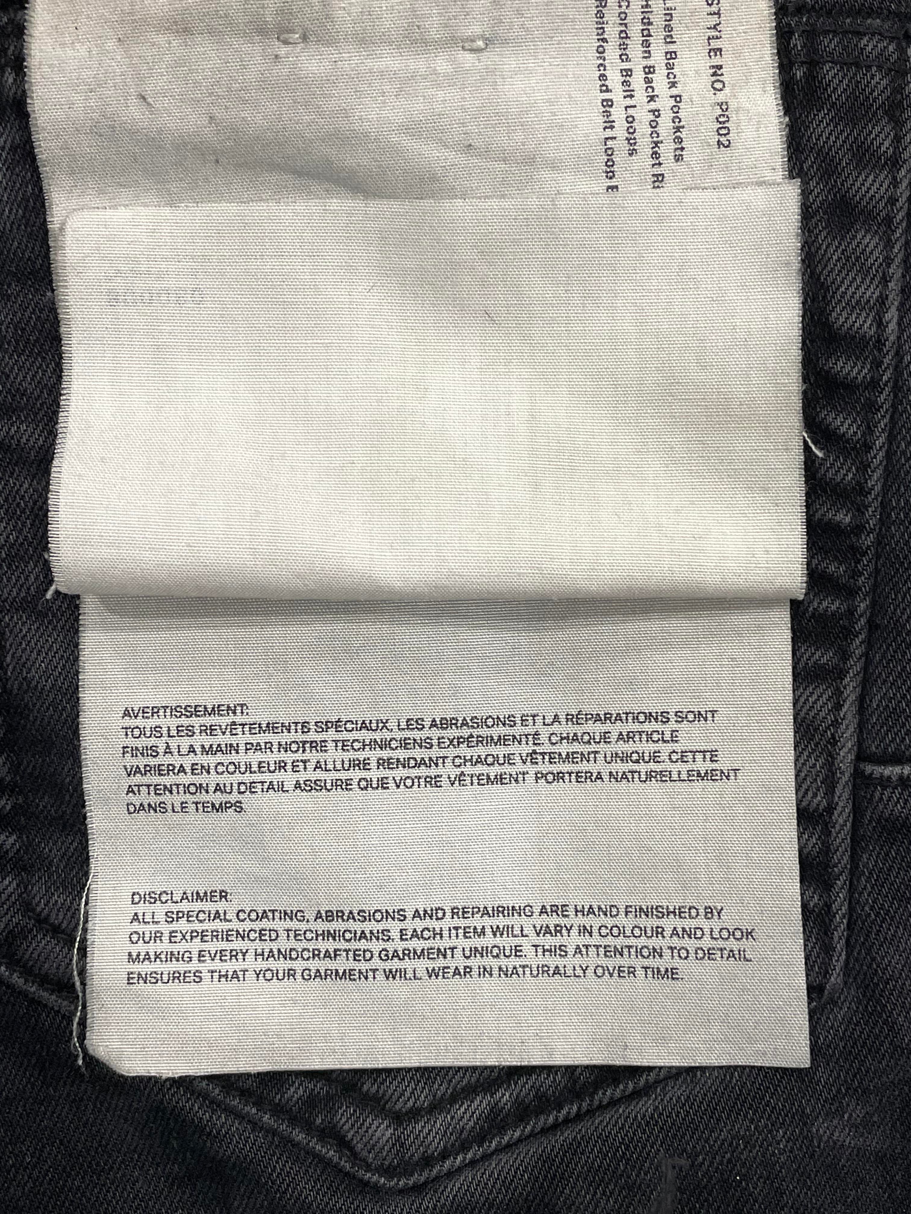 Purple Brand Knee Blowout Black Wash Jeans