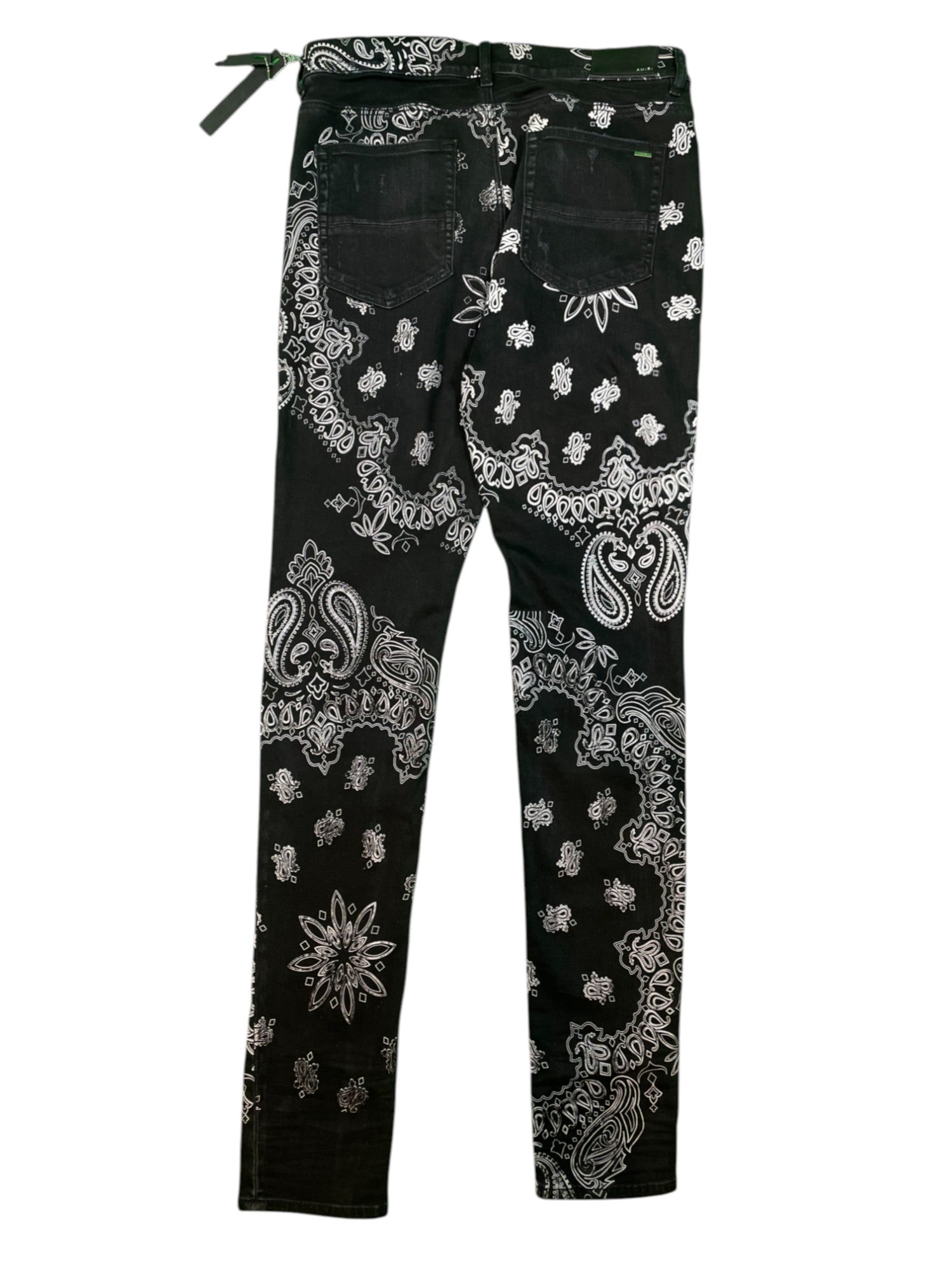 Amiri Black Paisley Jeans