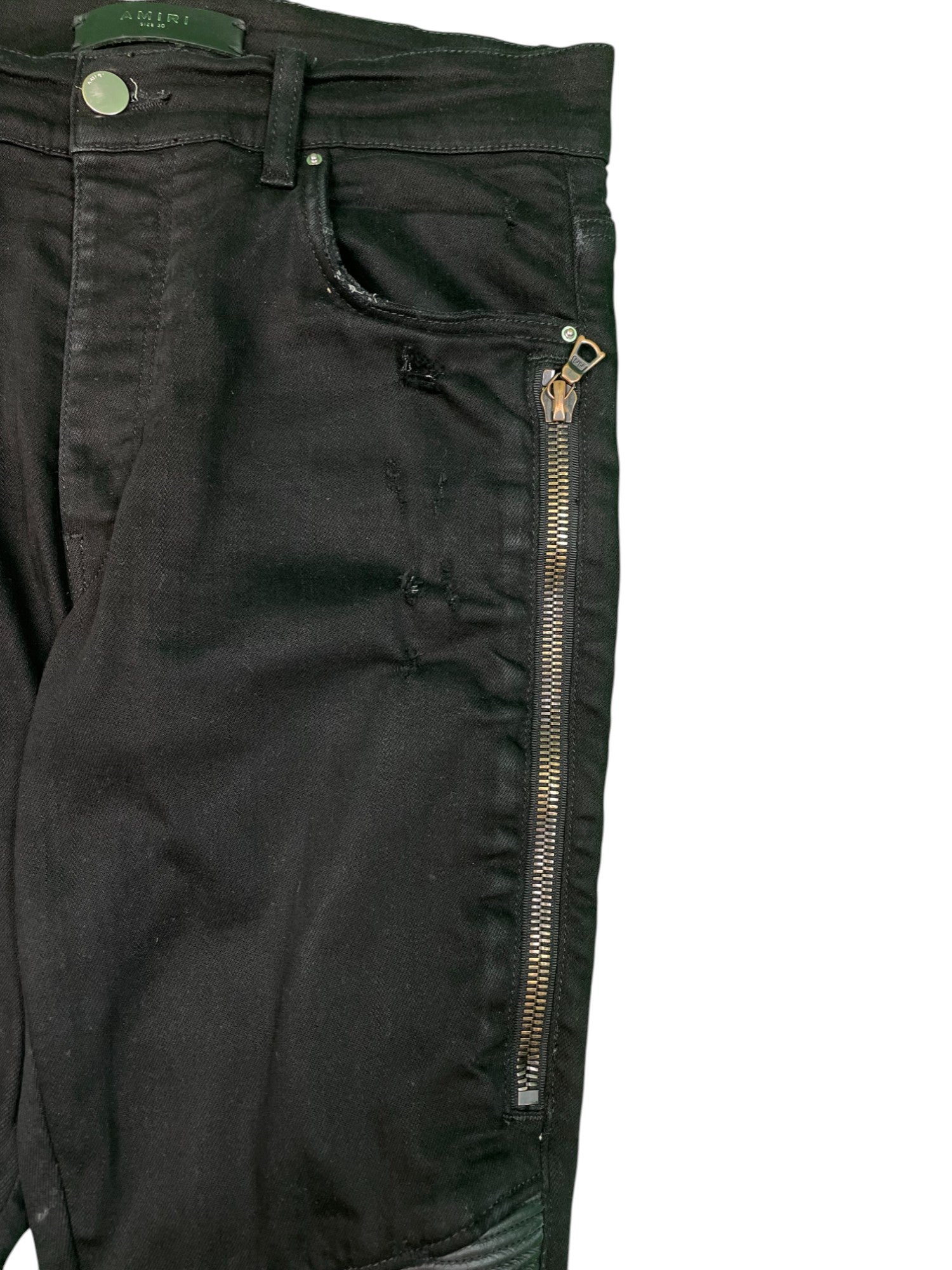 Amiri MX2 Black Patch Black Jeans