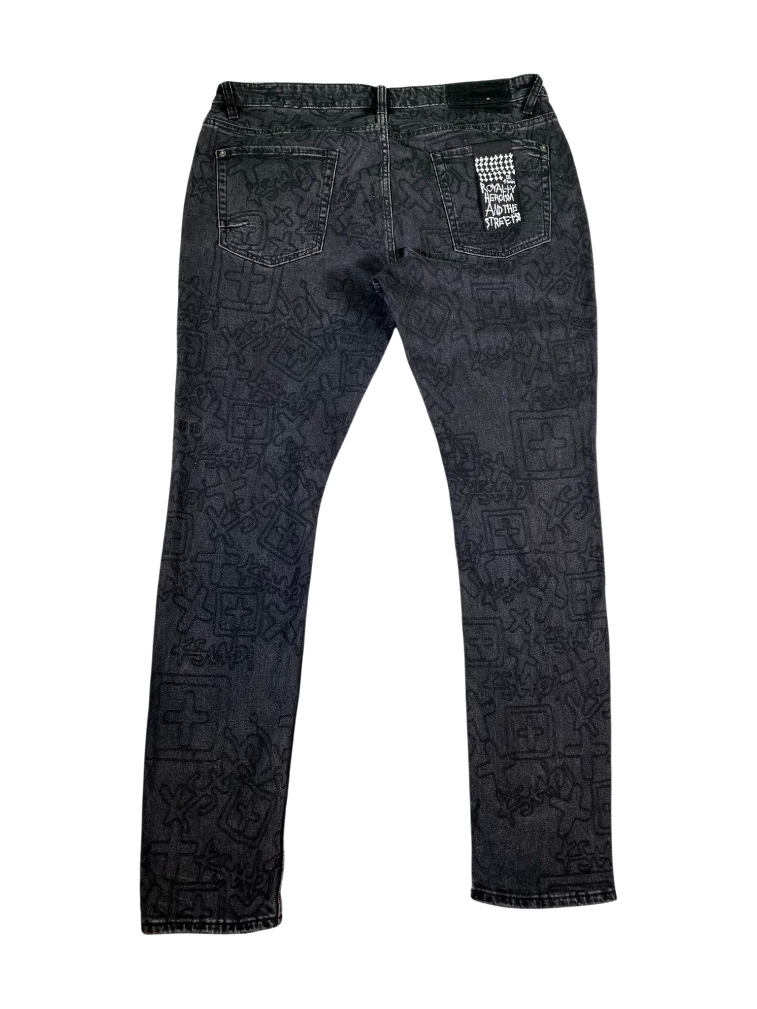 Ksubi "All Over Logo" Black Jeans
