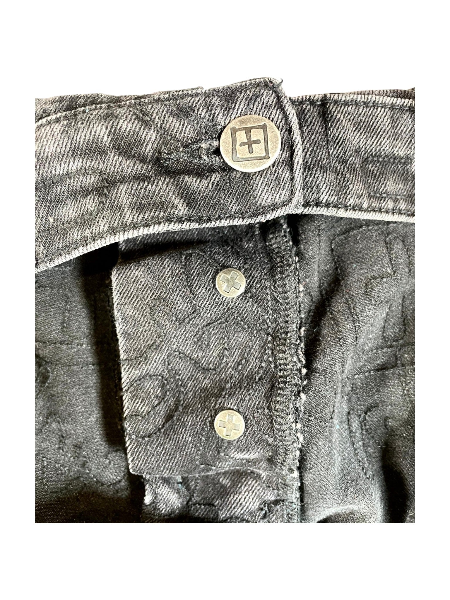 Ksubi "All Over Logo" Black Jeans