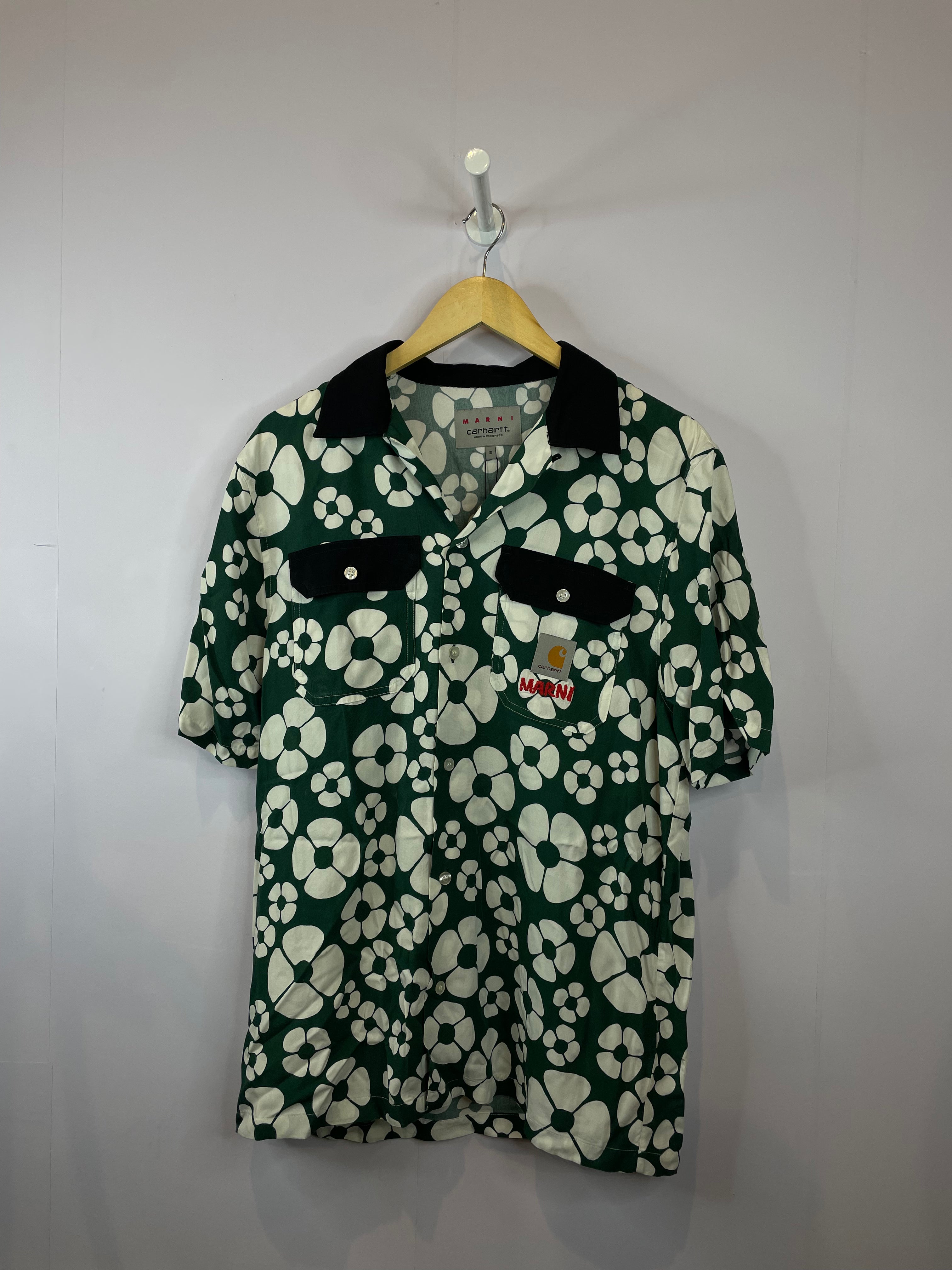 Marni x Carhartt Button Up Green Used Small