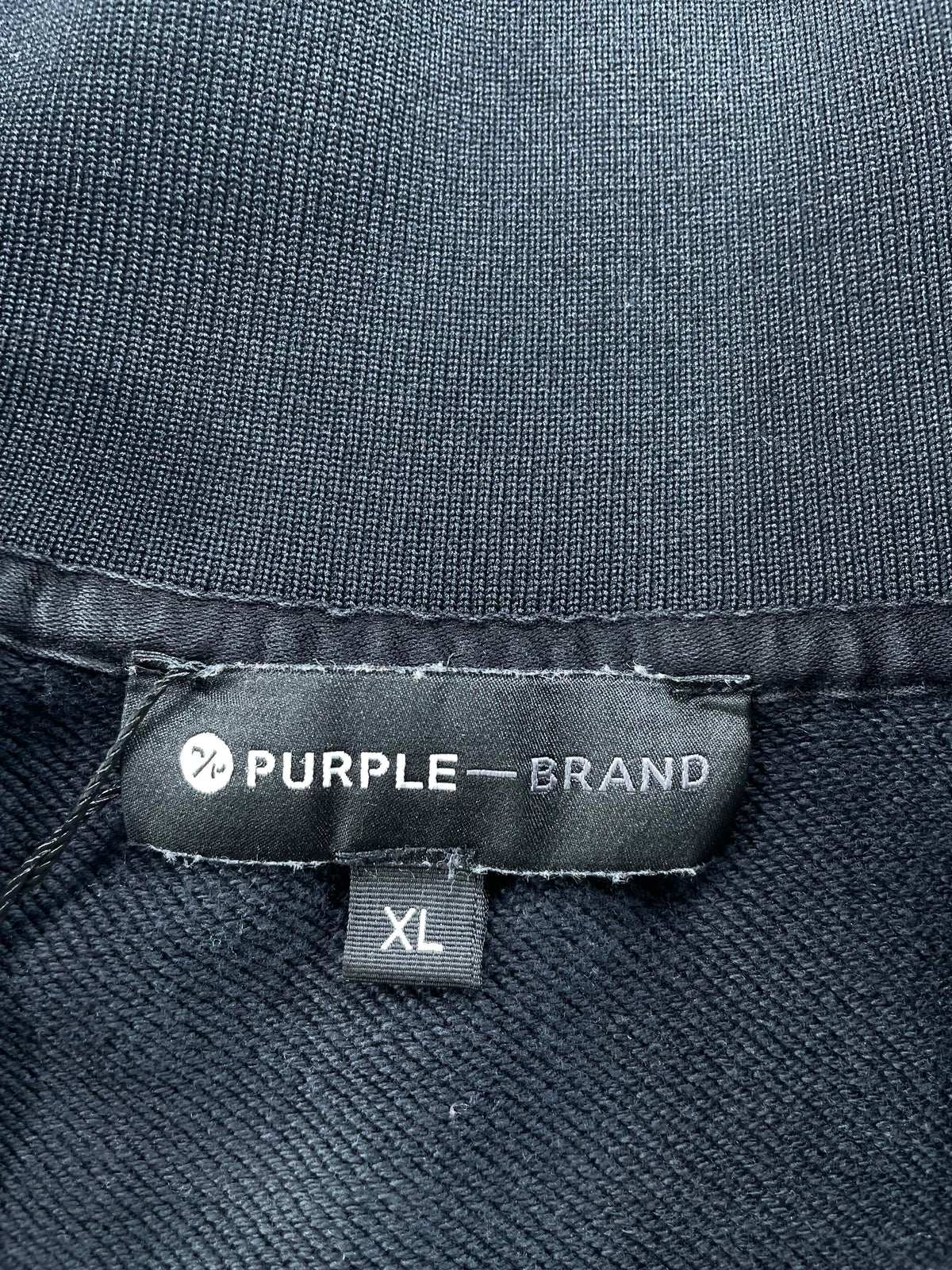 Purple Brand Navy Striped Track Jacket