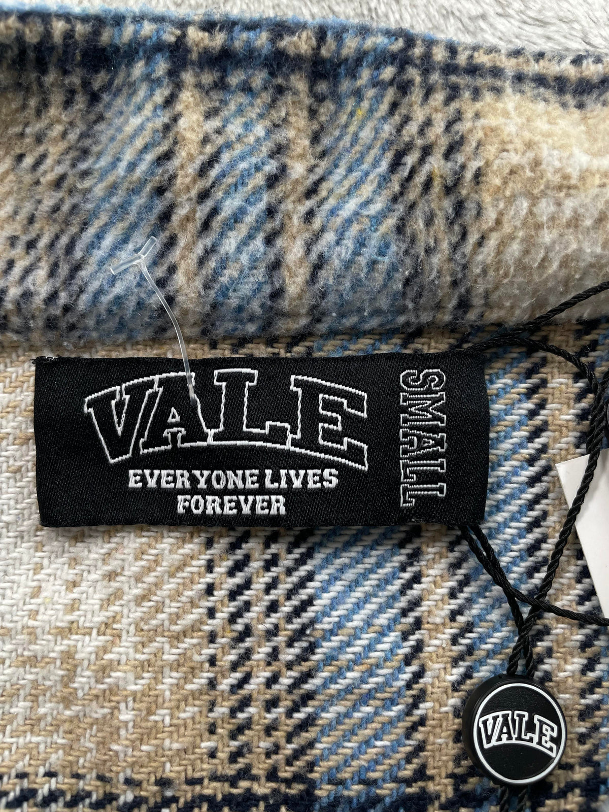 Vale Web Blue & Cream Flannel